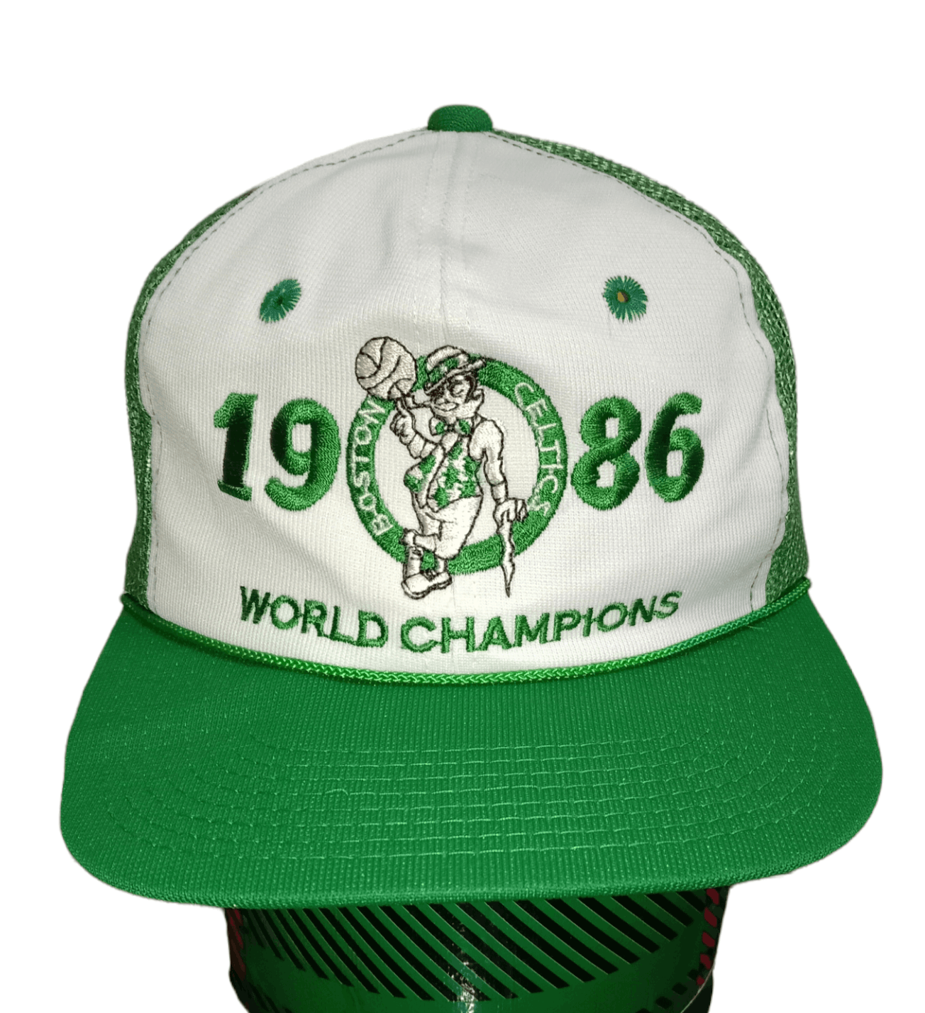 NBA × Vintage Vintage NBA Boston Celtics 1986 World Champion Snapback Hat🔥 Size ONE SIZE - 8 Thumbnail