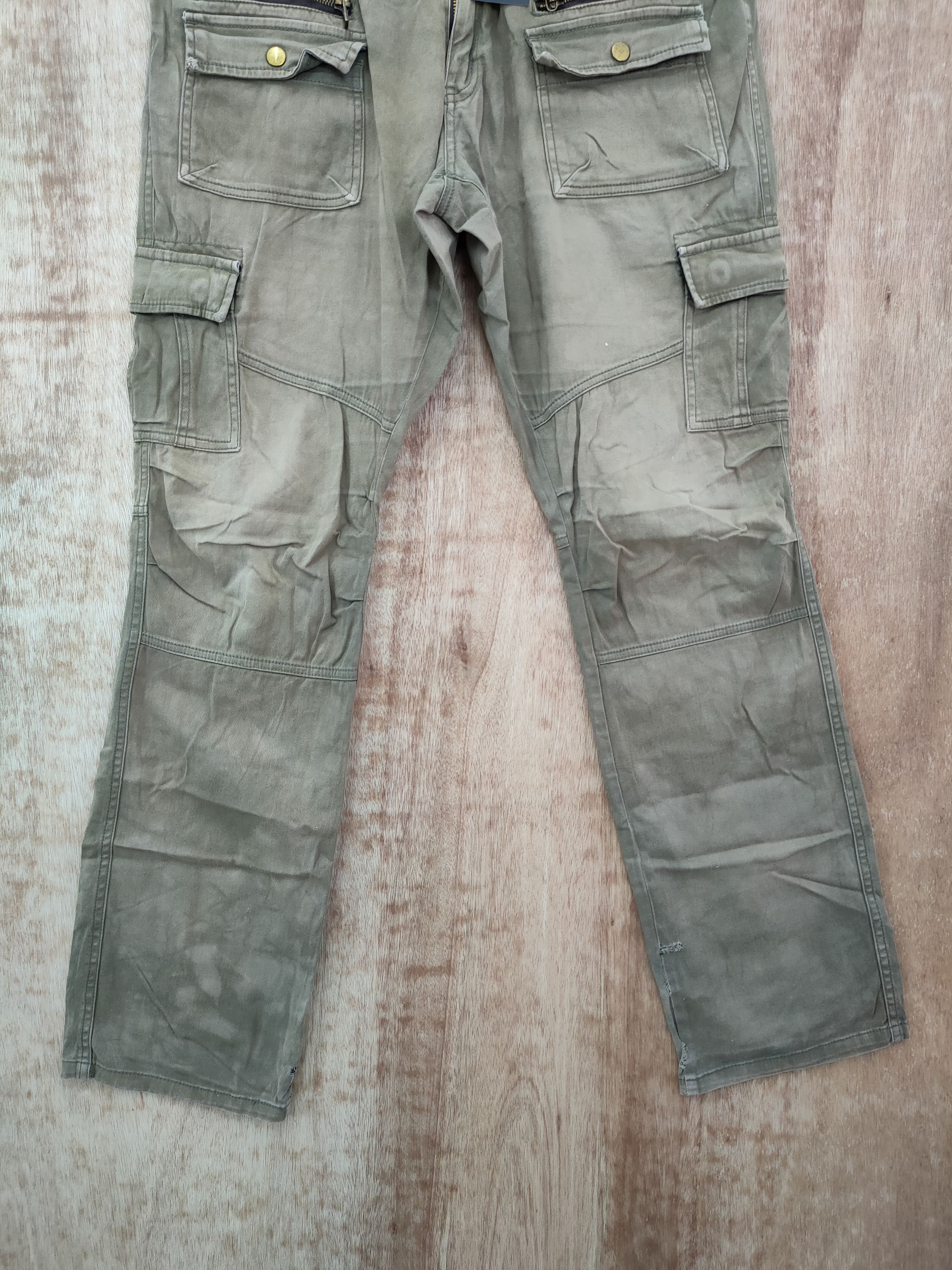 Japanese Brand DLL Semanticdesign faded multipocket cargo pants #46-124DLAL Size US 32 / EU 48 - 2 Thumbnail