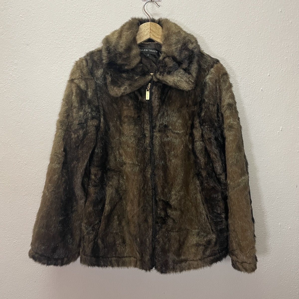 Japanese Brand Vintage Ellen Tracy Faux Fur Jacket Size US S / EU 44-46 / 1 - 1 Thumbnail