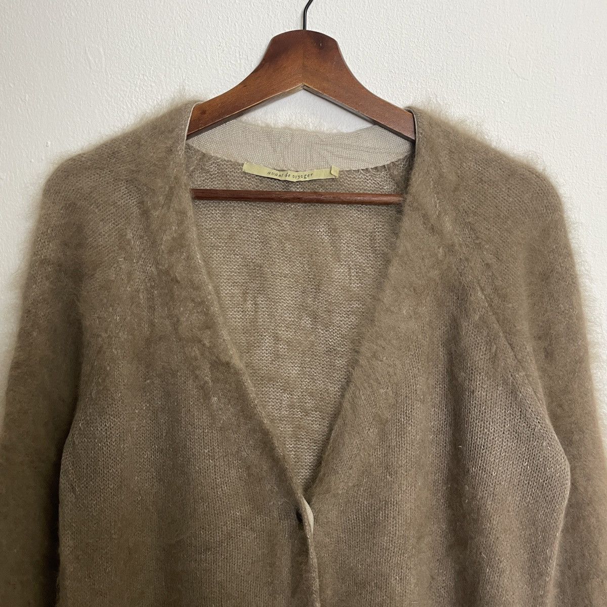 Aran Isles Knitwear Vintage Avant De Voyage Mohair Long Cardingan Size US M / EU 48-50 / 2 - 4 Thumbnail