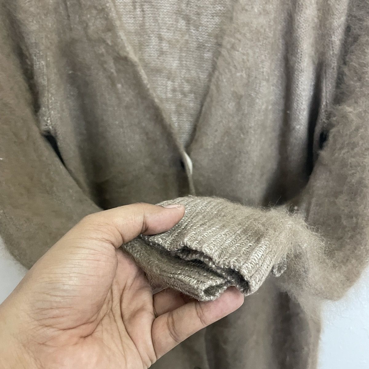 Aran Isles Knitwear Vintage Avant De Voyage Mohair Long Cardingan Size US M / EU 48-50 / 2 - 5 Thumbnail