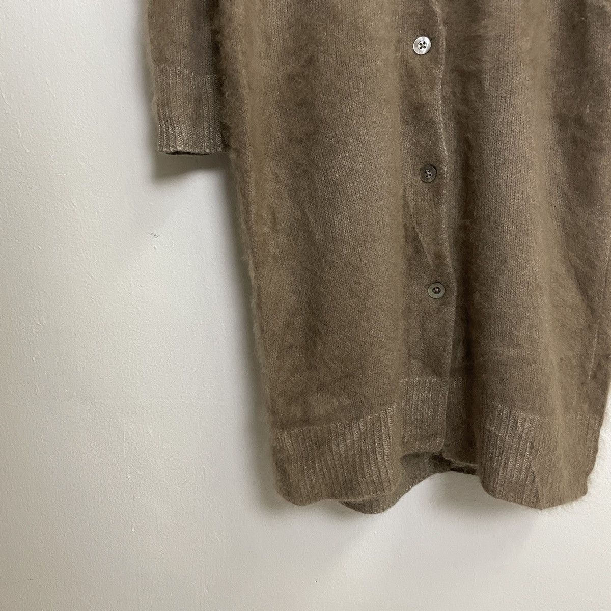 Aran Isles Knitwear Vintage Avant De Voyage Mohair Long Cardingan Size US M / EU 48-50 / 2 - 2 Thumbnail