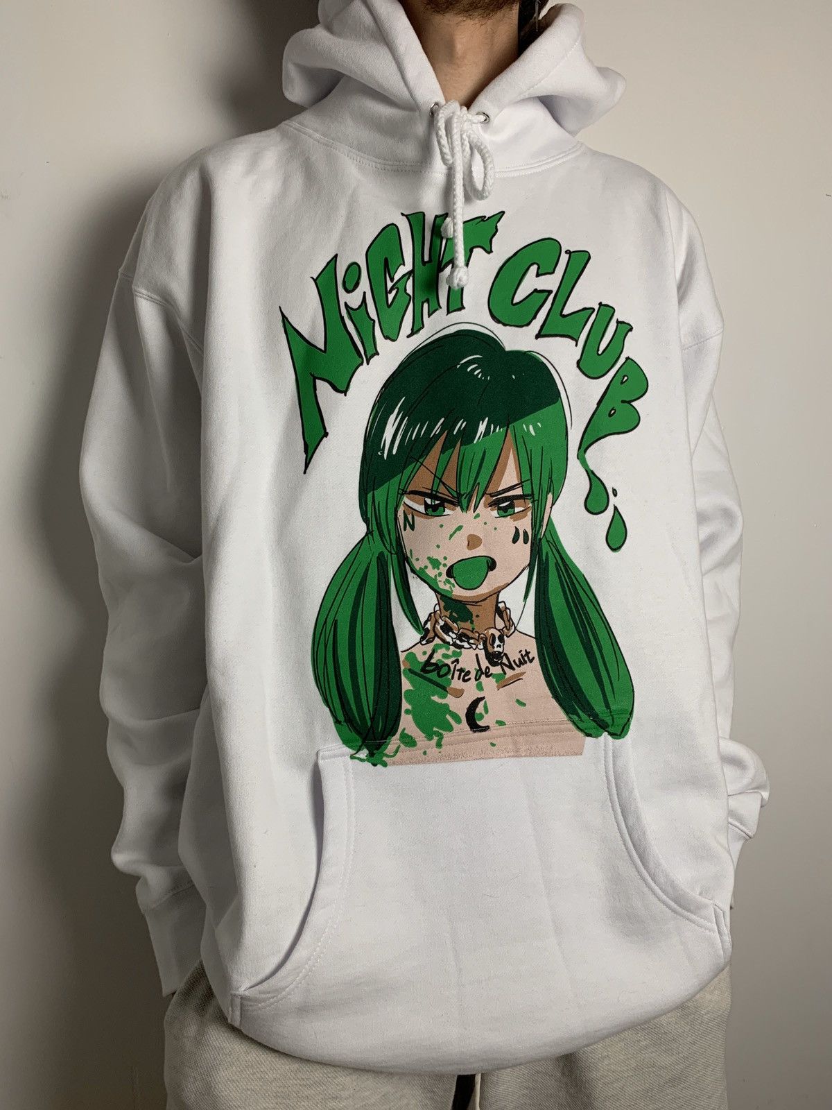 Japanese Brand Jun Inagawa x Nightclub white boite de Nuit hoodie Grailed