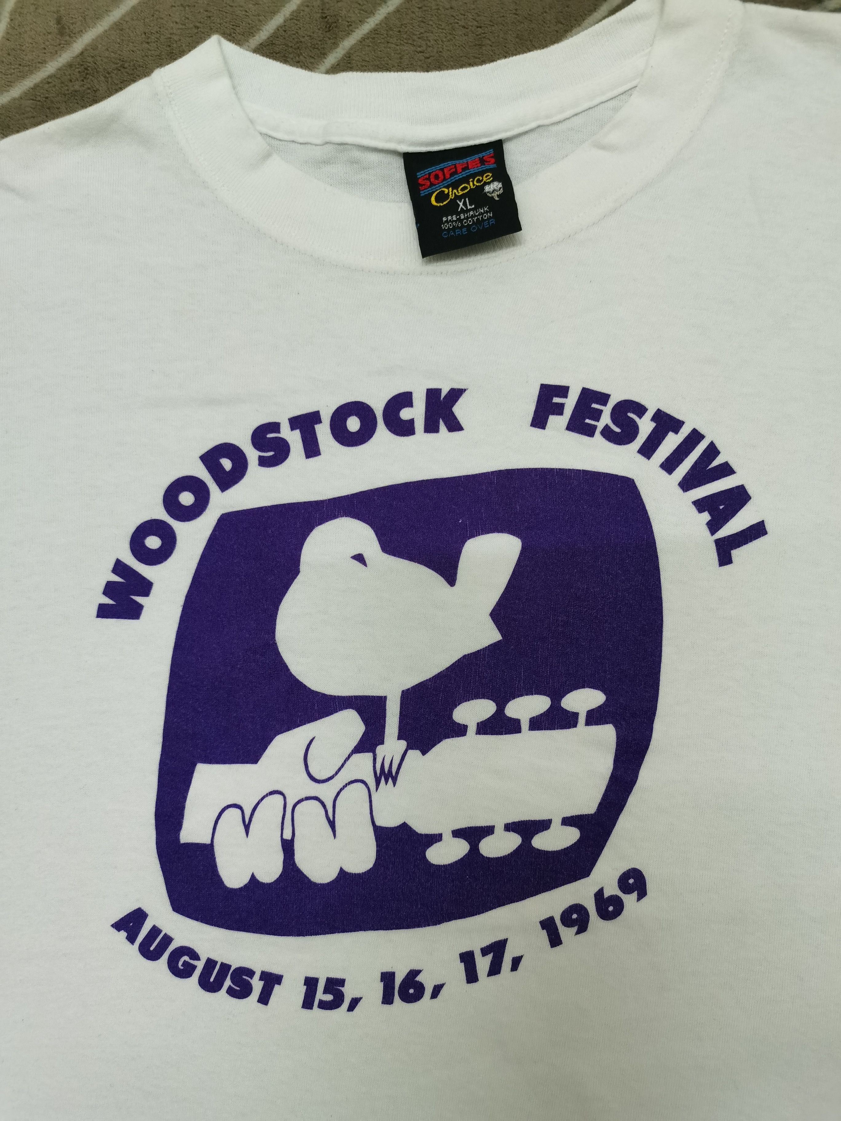 Band Tees × Vintage Vintage Woodstock 1969 Concert Tee Size US XL / EU 56 / 4 - 2 Thumbnail