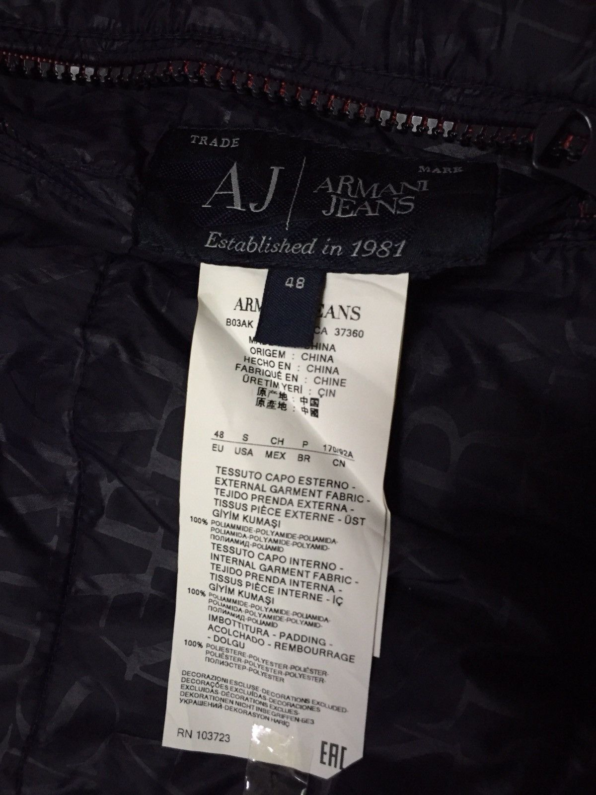 Armani Armani Jeans Reversible Puffer Jacket Size US M / EU 48-50 / 2 - 2 Thumbnail