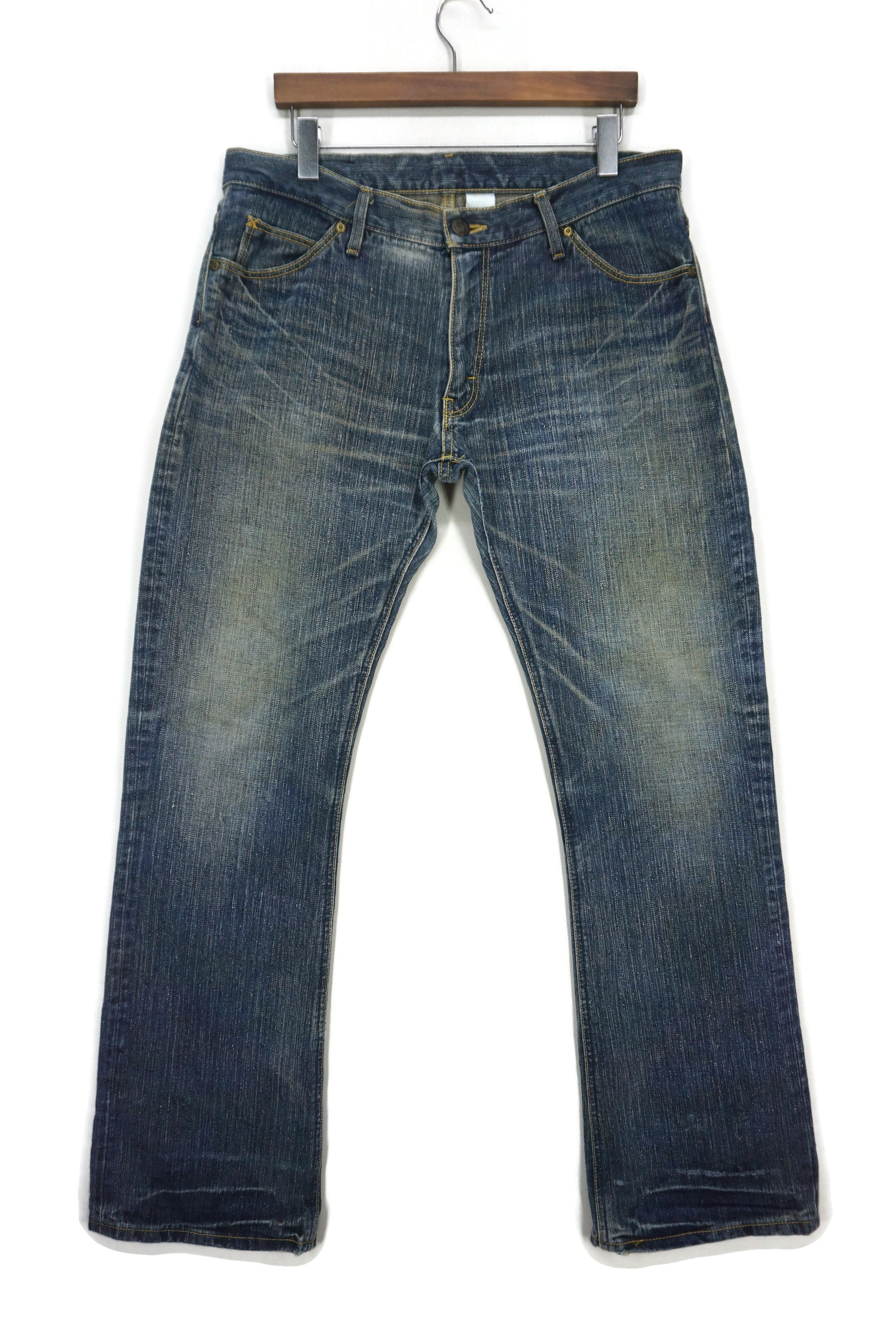 image of Lee x Rodeo Bootcut Workwear Riders Hickory Jeans Made In Japan in Blue, Men's (Size 34)