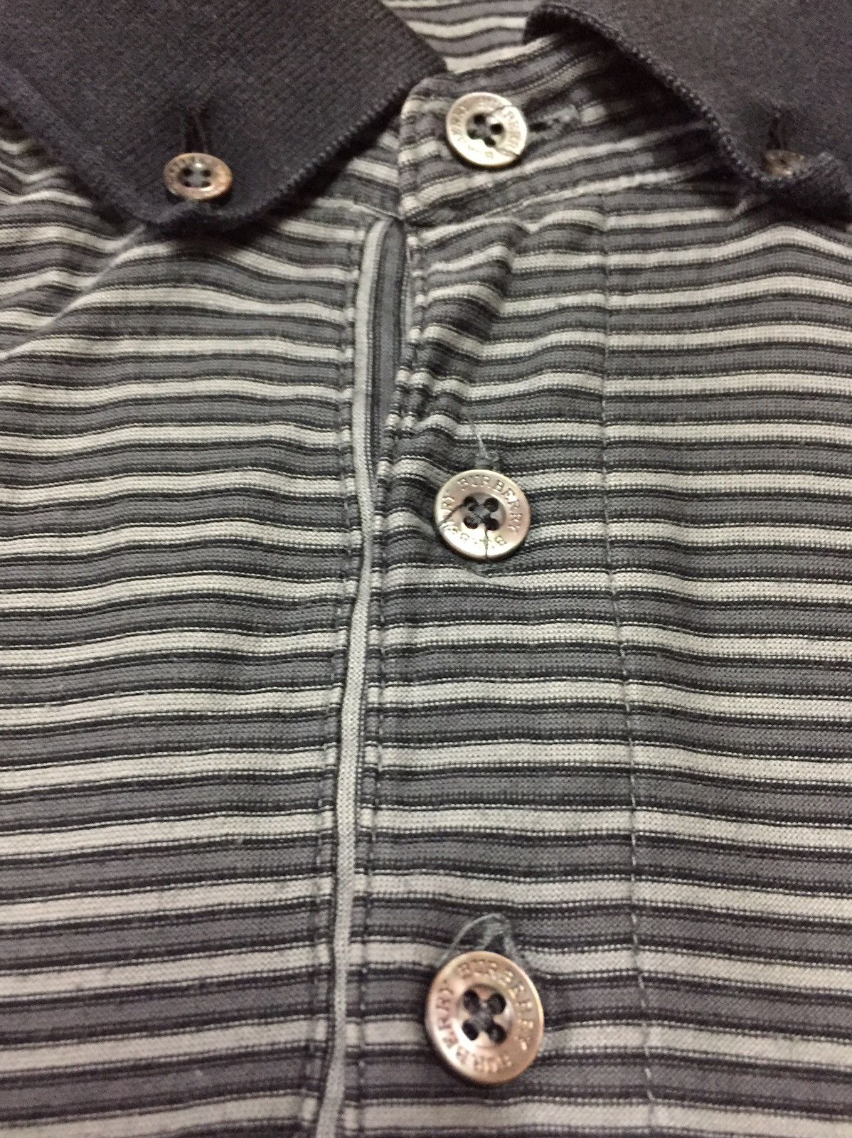 Burberry Burberry Black Label Stripe Polo Shirt Made in Japan Size US M / EU 48-50 / 2 - 3 Thumbnail
