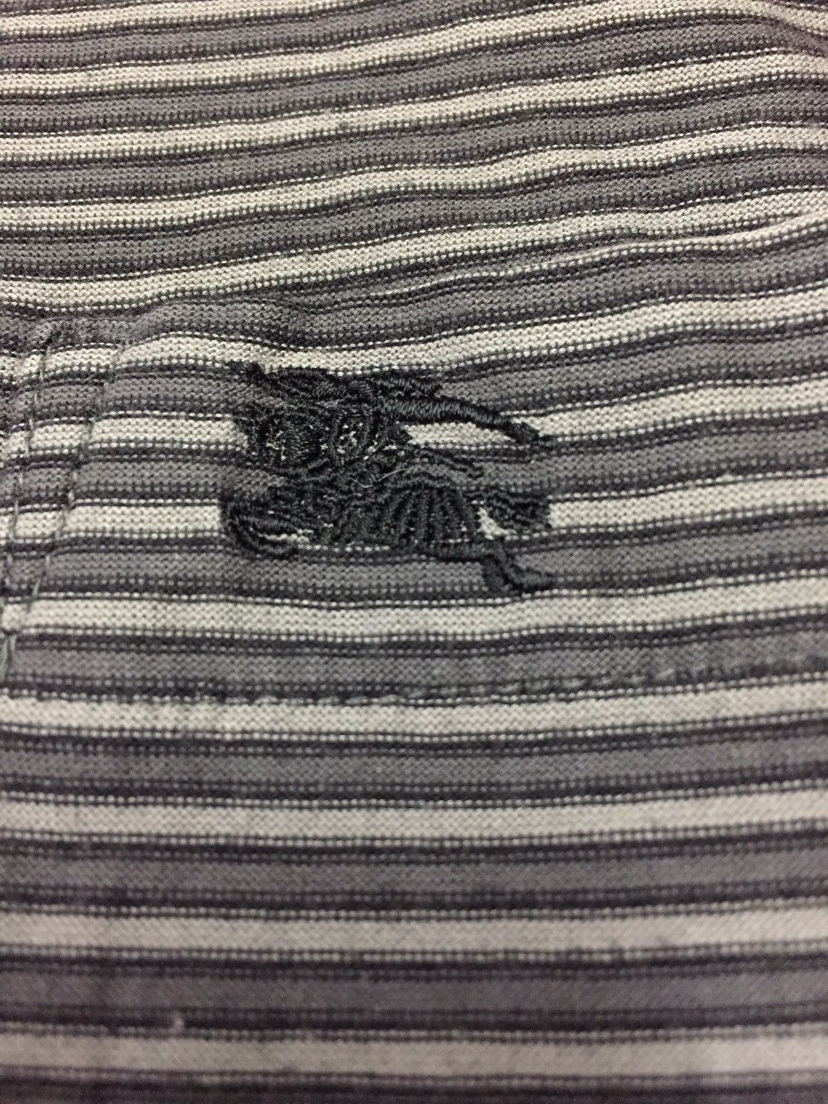 Burberry Burberry Black Label Stripe Polo Shirt Made in Japan Size US M / EU 48-50 / 2 - 2 Thumbnail