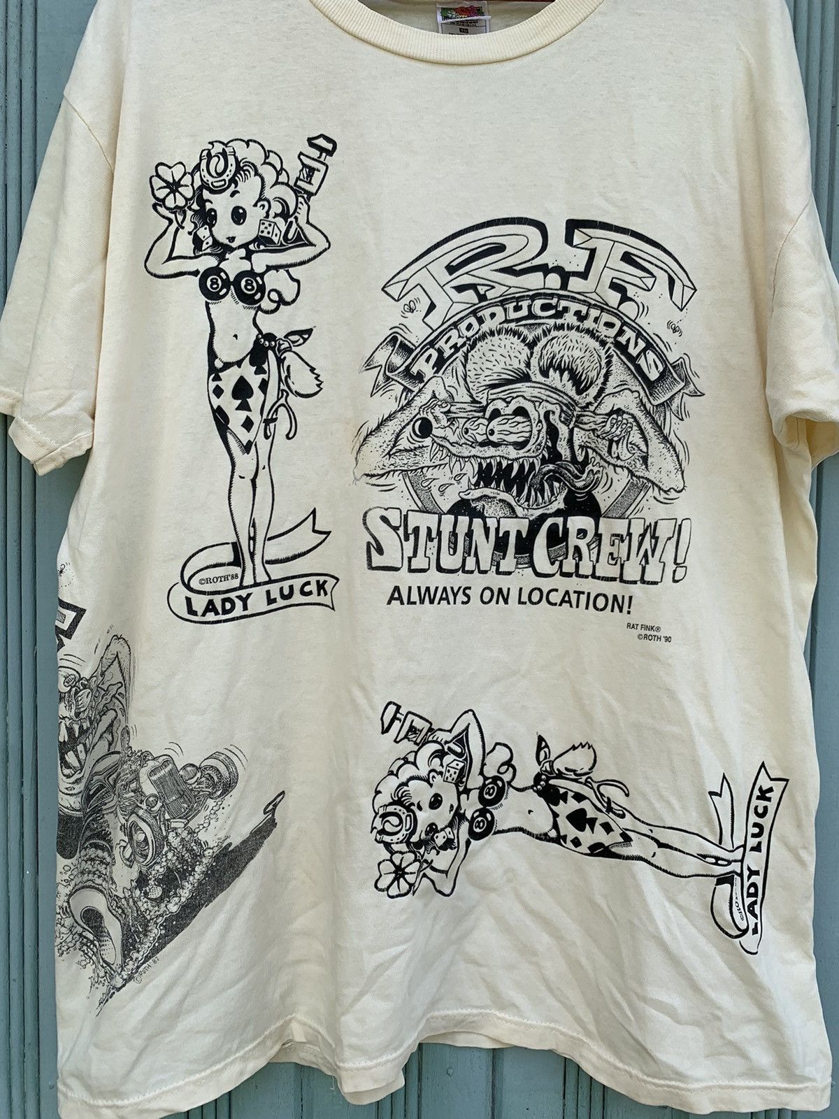 Other VINTAGE RAT FINK❌8-BALL EDROTH ARTWORKS HOT ROD MULTIPRINT Size US XL / EU 56 / 4 - 3 Thumbnail