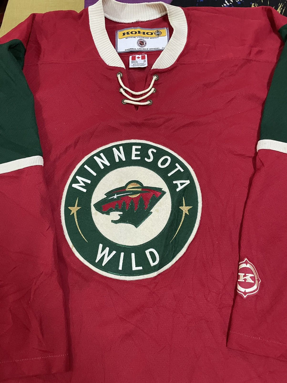 Koho Minnesota Wild KOHO Blank NHL Hockey Jersey Size M
