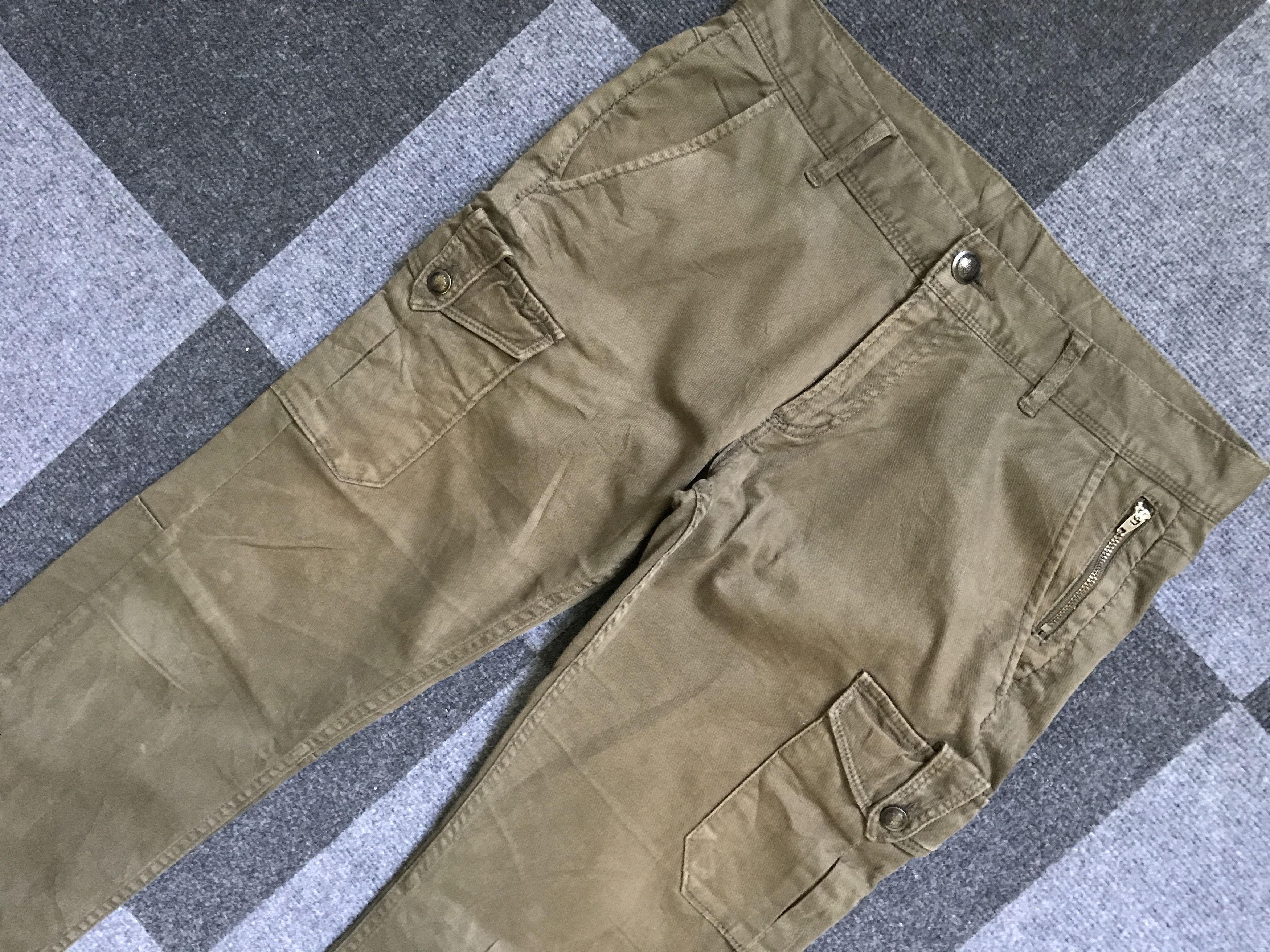 Japanese Brand CP205 DOUBLE EDGE Japan Prisoner Used Cargo Pant Size US 32 / EU 48 - 4 Thumbnail