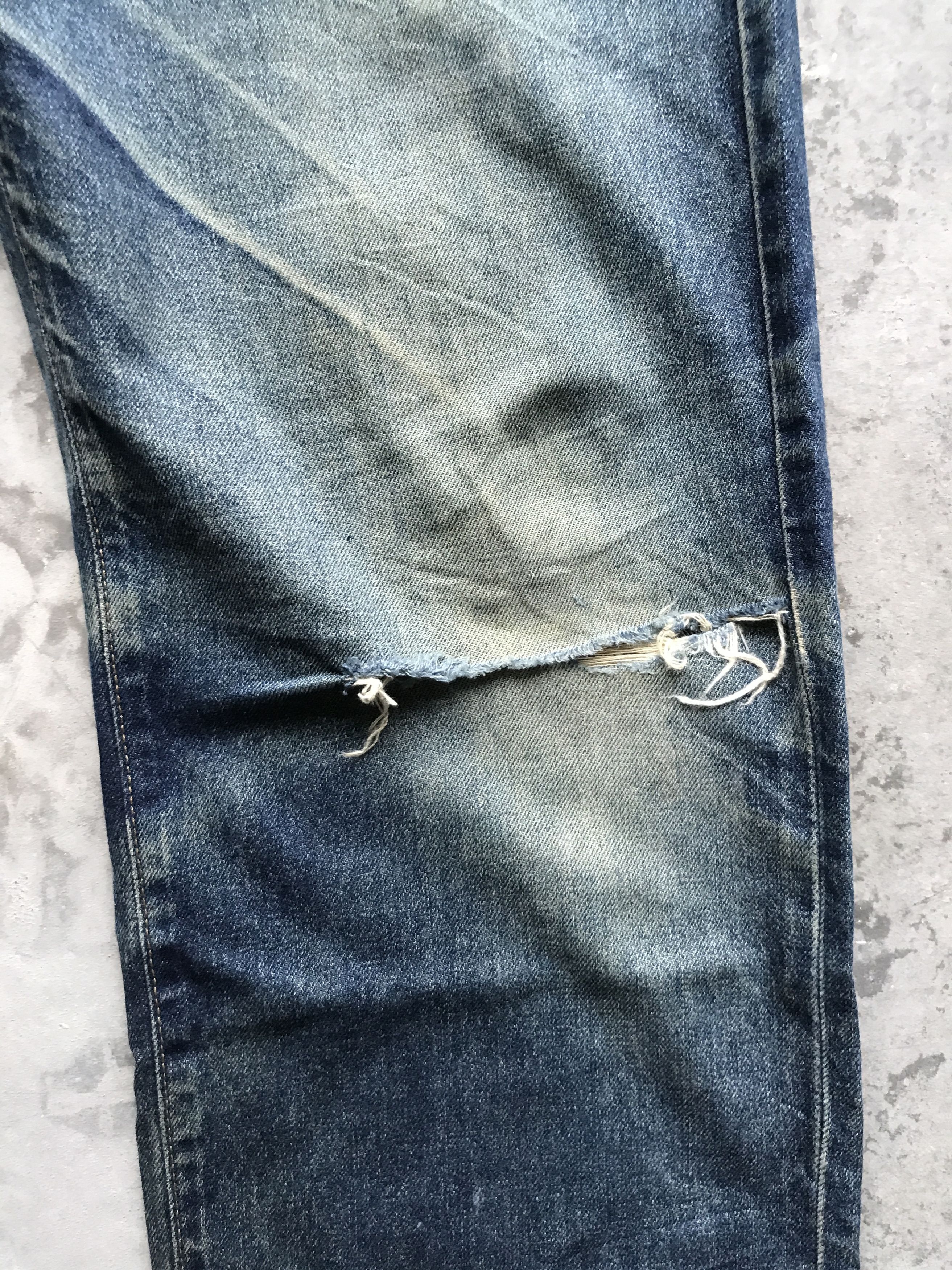Japanese Brand D56 UCW Japan Kurt Cobain Distressed Nirvana Style Jeans Size US 32 / EU 48 - 4 Thumbnail