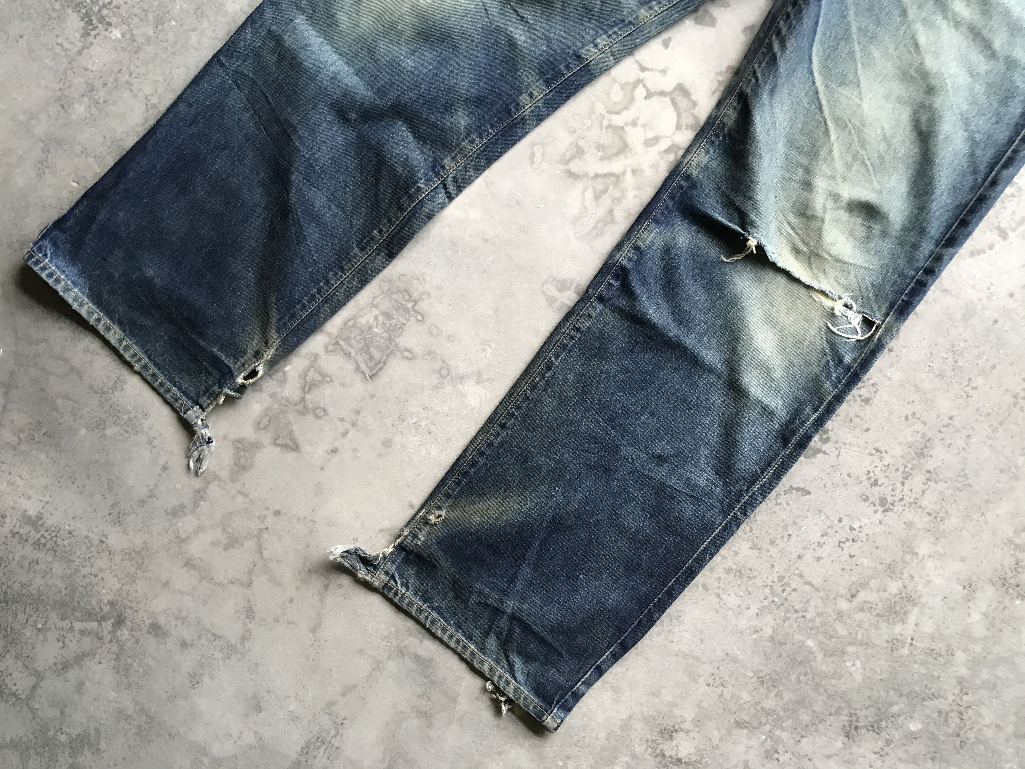 Japanese Brand D56 UCW Japan Kurt Cobain Distressed Nirvana Style Jeans Size US 32 / EU 48 - 3 Thumbnail