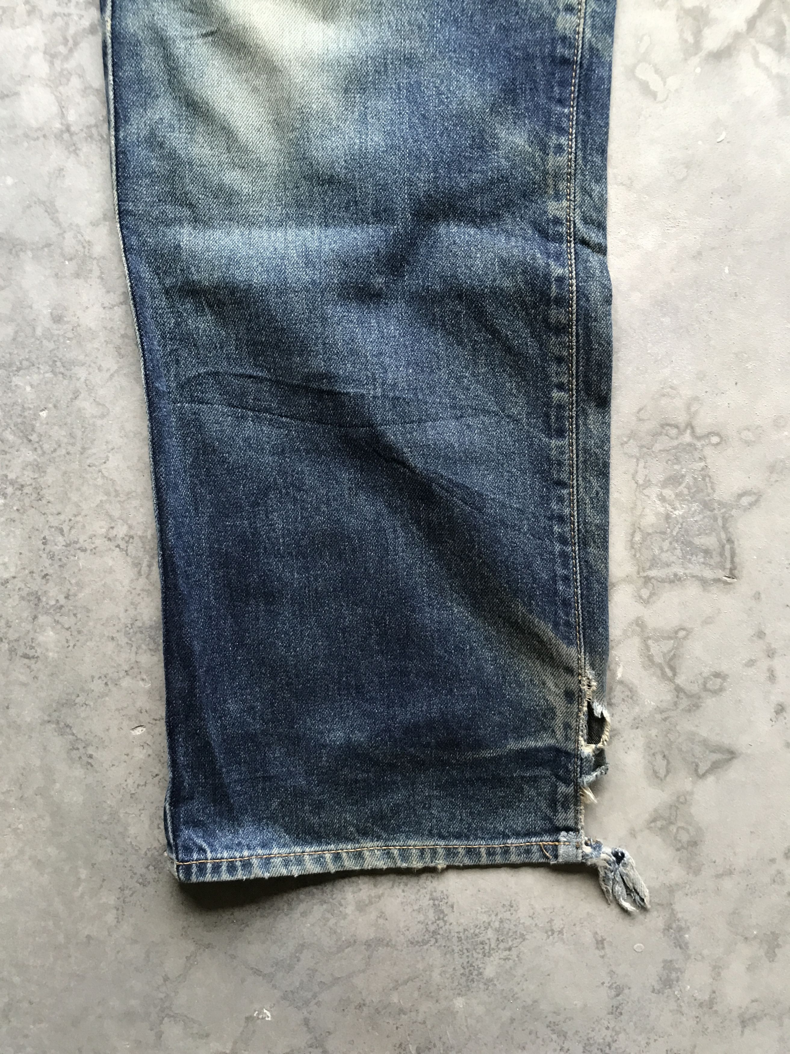 Japanese Brand D56 UCW Japan Kurt Cobain Distressed Nirvana Style Jeans Size US 32 / EU 48 - 6 Thumbnail