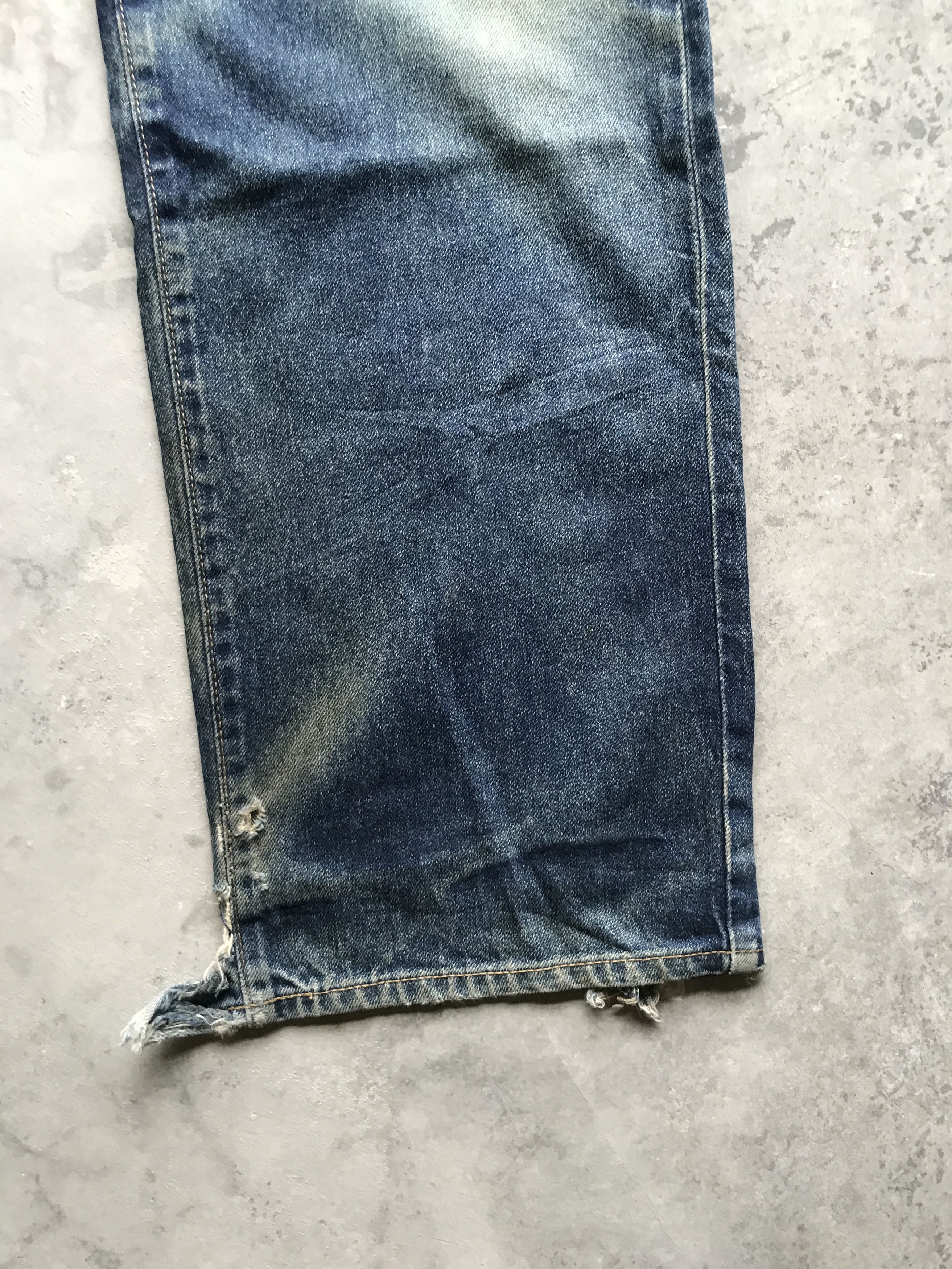 Japanese Brand D56 UCW Japan Kurt Cobain Distressed Nirvana Style Jeans Size US 32 / EU 48 - 7 Thumbnail
