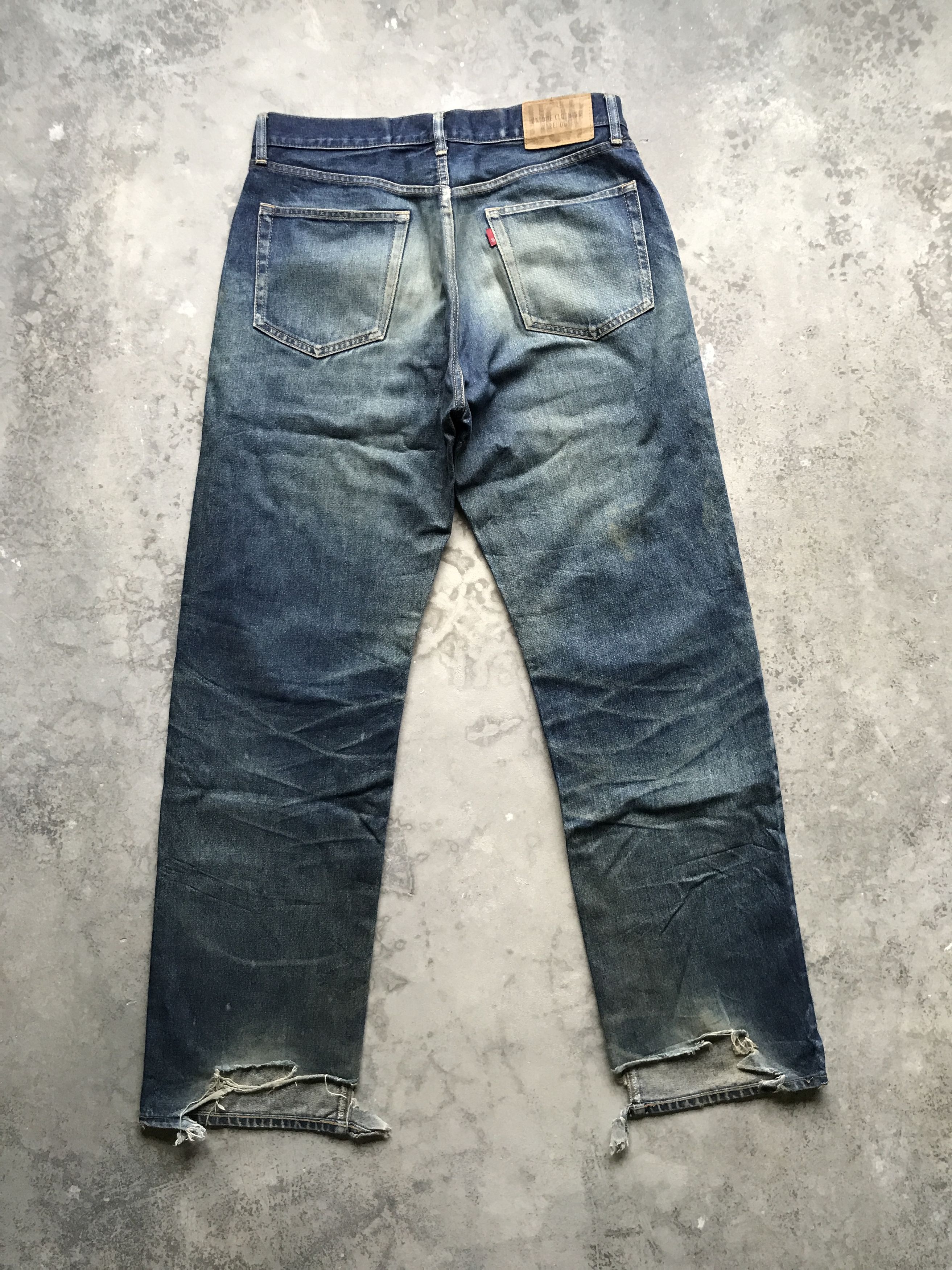 Japanese Brand D56 UCW Japan Kurt Cobain Distressed Nirvana Style Jeans Size US 32 / EU 48 - 9 Thumbnail