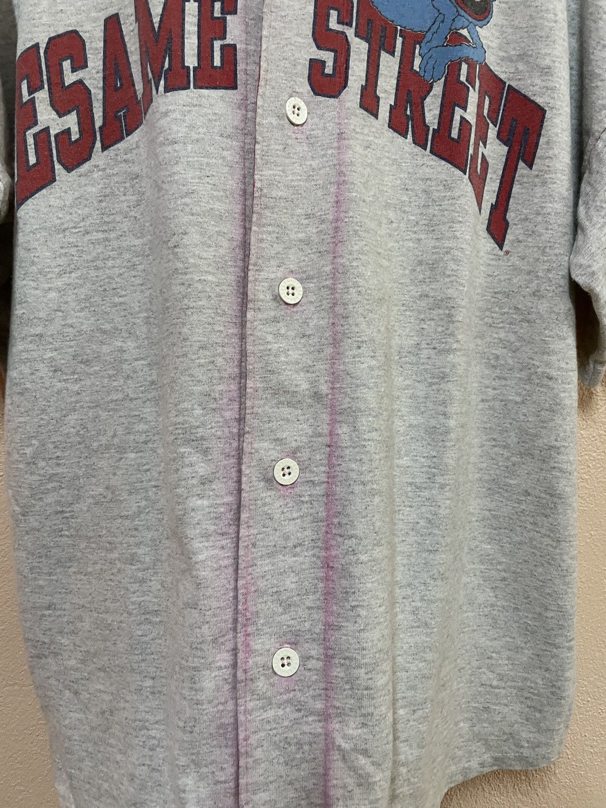 Cartoon Network Vintage Sesame Street Elmo Muppet Baseball jersey 90’s Logo Size US L / EU 52-54 / 3 - 4 Thumbnail