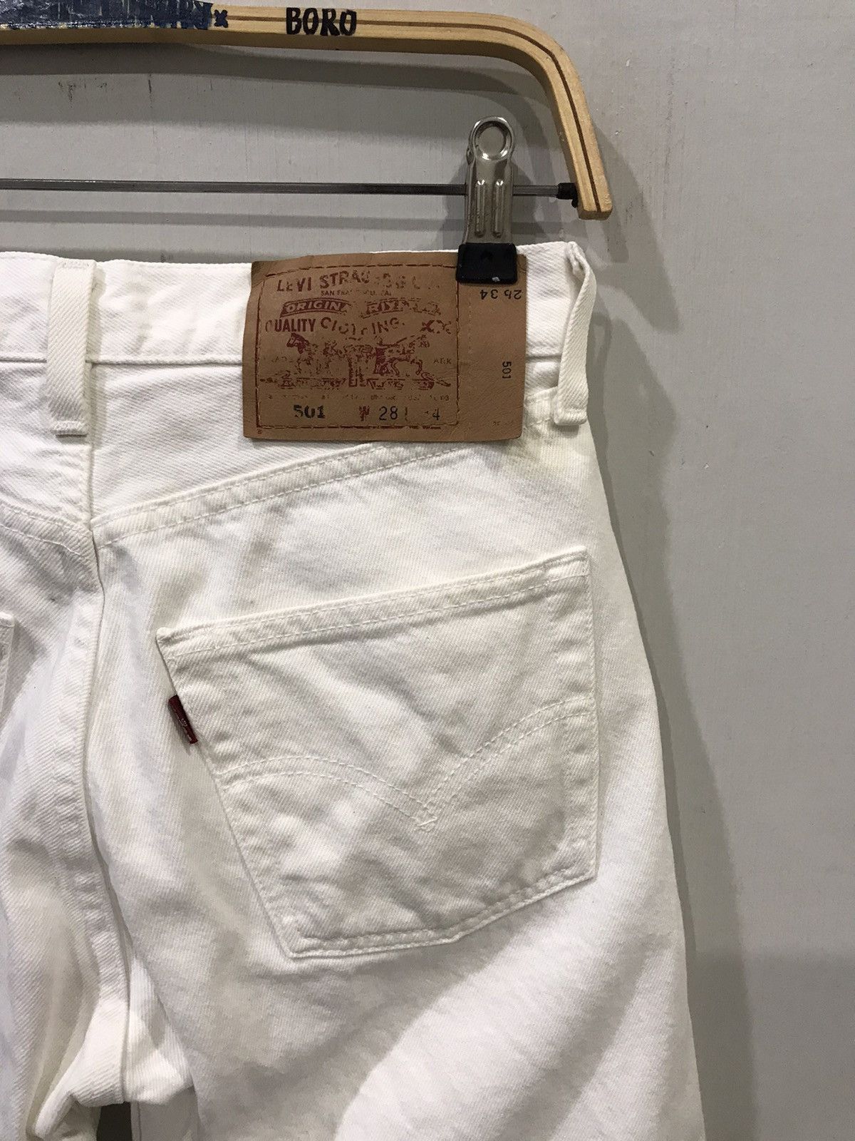 Levi's × Vintage Vintage 90s Levis Lot 501 , 553 Button Denim Size US 27 - 6 Thumbnail