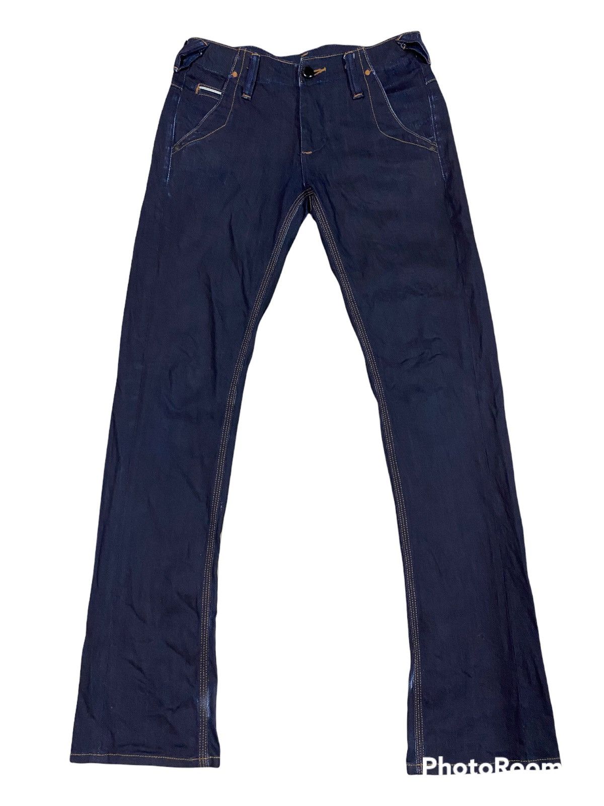 image of Big John Indigo Flared Denim in Indigo Blue, Men's (Size 29)