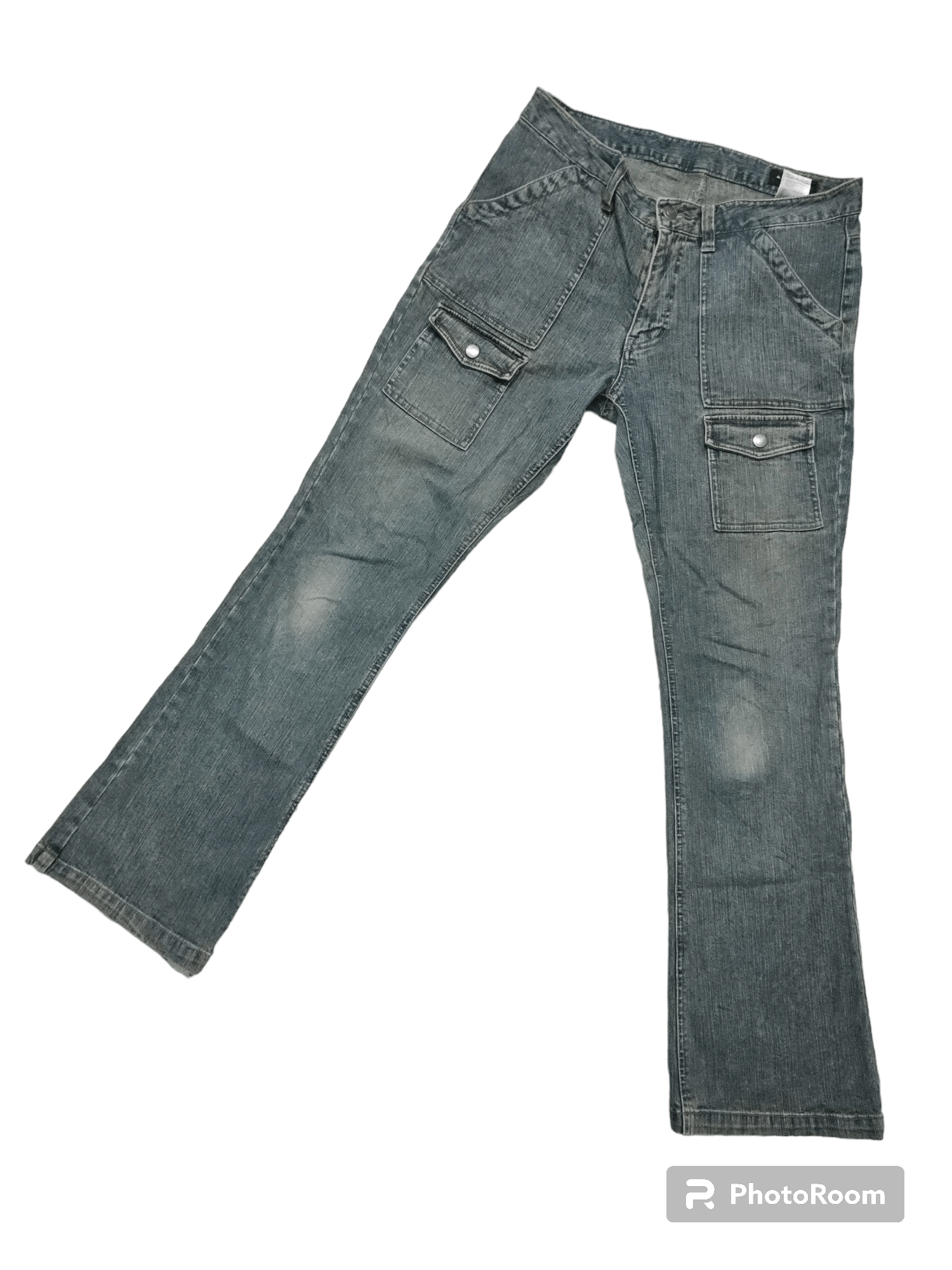 Japanese Brand John Jello Multi Pockets Flare Bush Denim Size 30" / US 8 / IT 44 - 2 Thumbnail