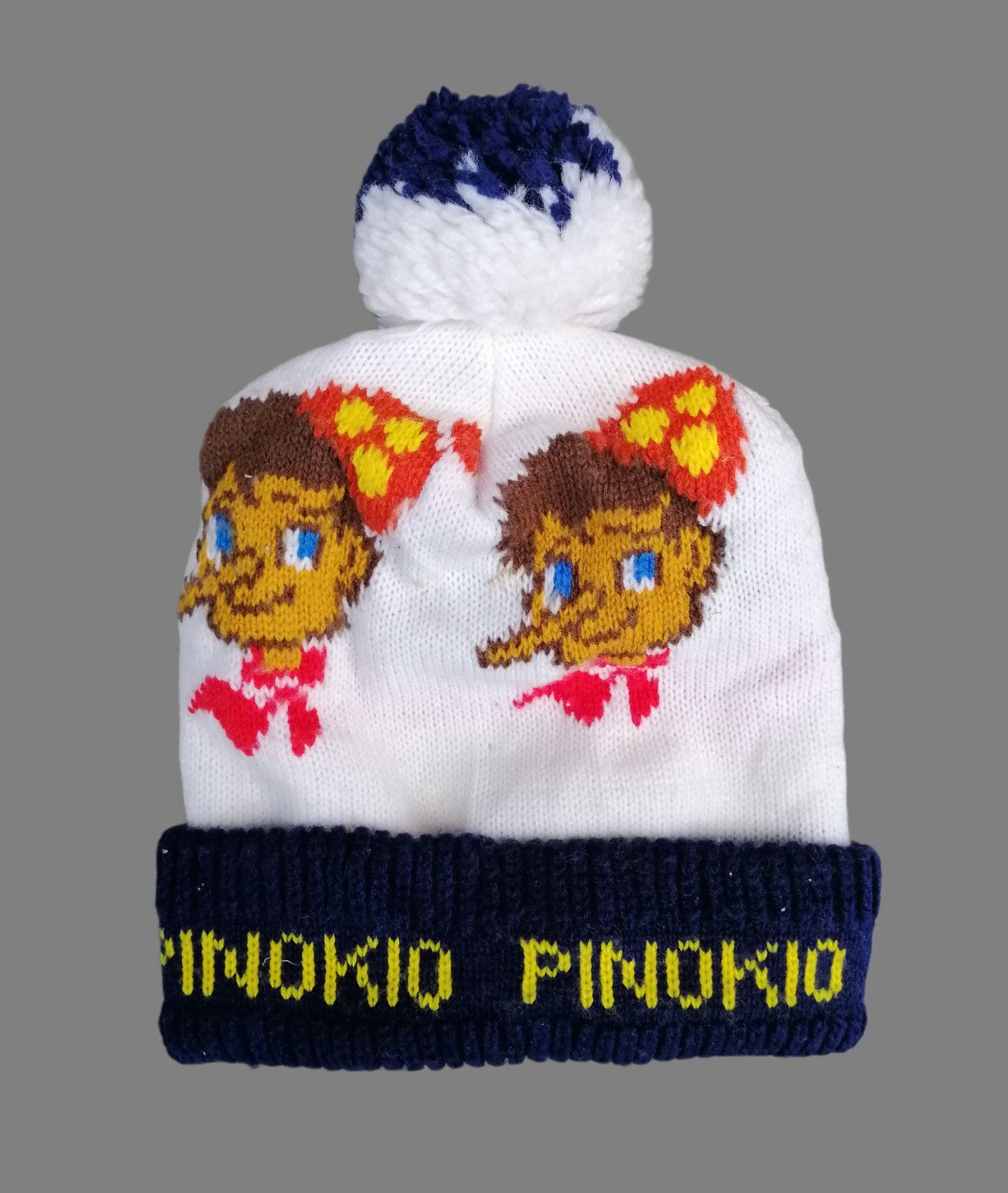 Vintage Vintage Pinokio HandKnit Beanie Hat Size ONE SIZE - 2 Thumbnail