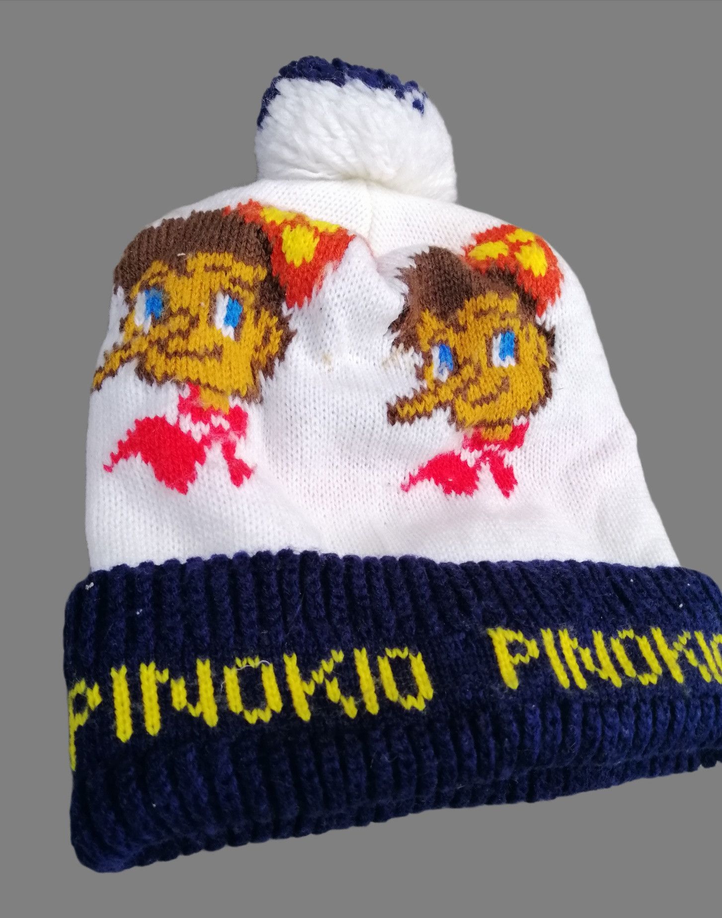 Vintage Vintage Pinokio HandKnit Beanie Hat Size ONE SIZE - 3 Thumbnail