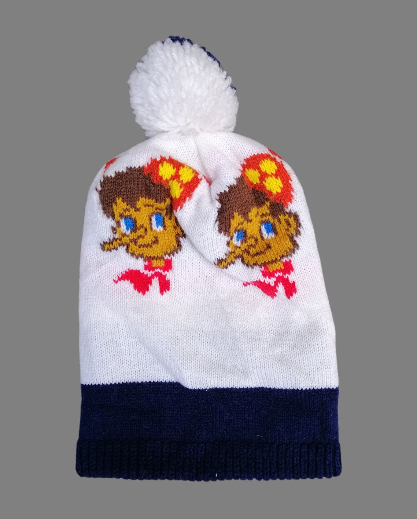 Vintage Vintage Pinokio HandKnit Beanie Hat Size ONE SIZE - 8 Thumbnail