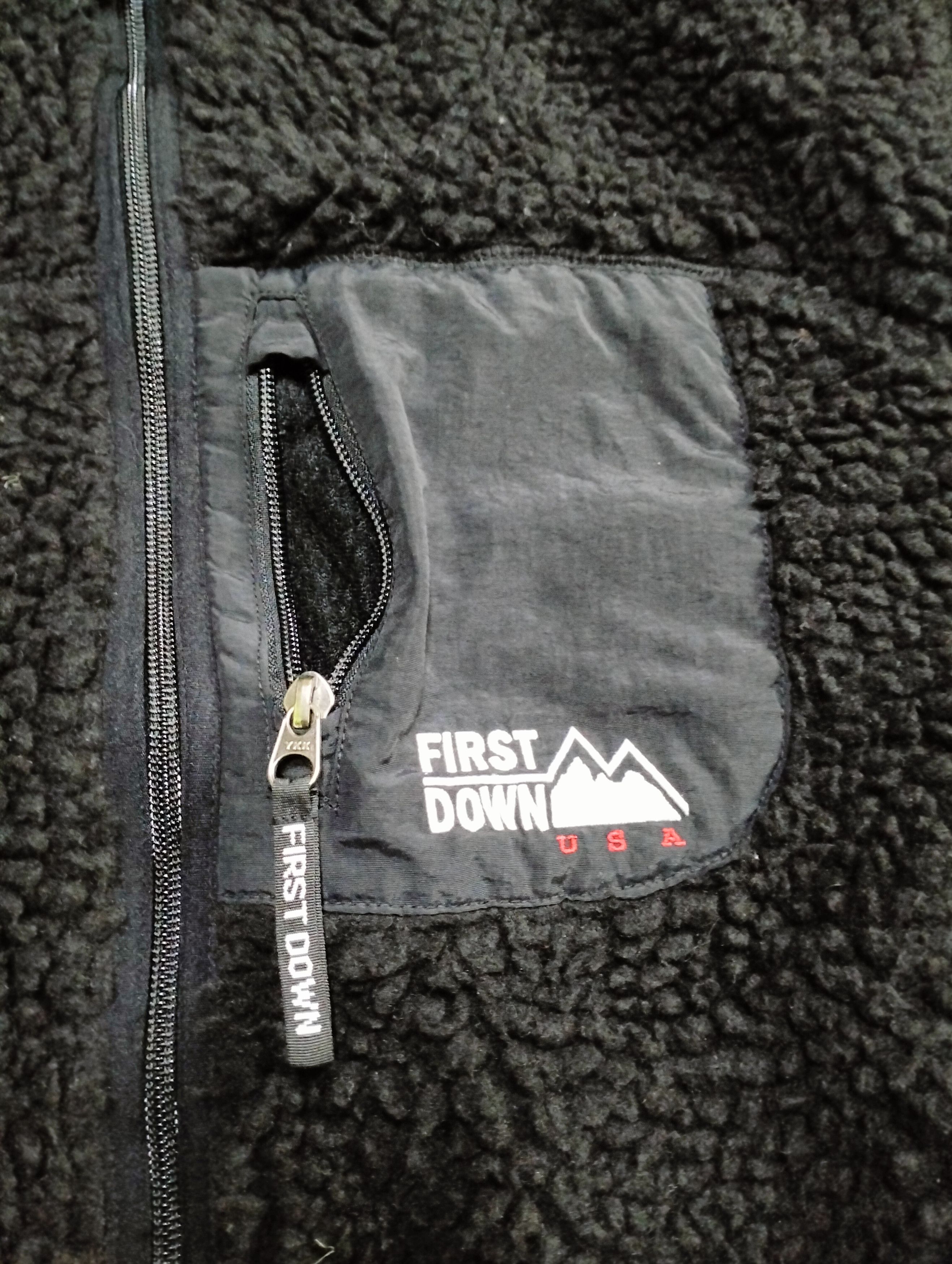 Japanese Brand Archive💥 First Down Deep Pile Sherpa Fleece Jacket Size US M / EU 48-50 / 2 - 8 Thumbnail