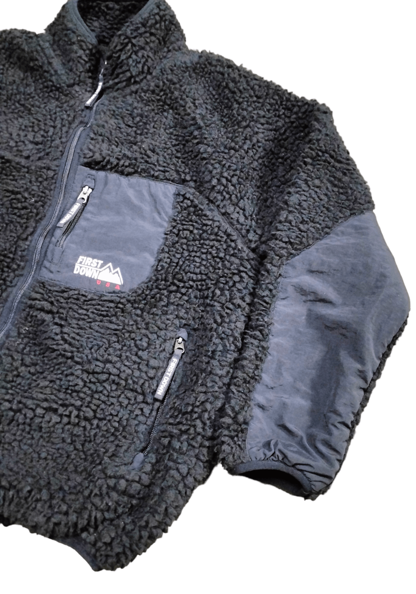 Japanese Brand Archive💥 First Down Deep Pile Sherpa Fleece Jacket Size US M / EU 48-50 / 2 - 4 Thumbnail