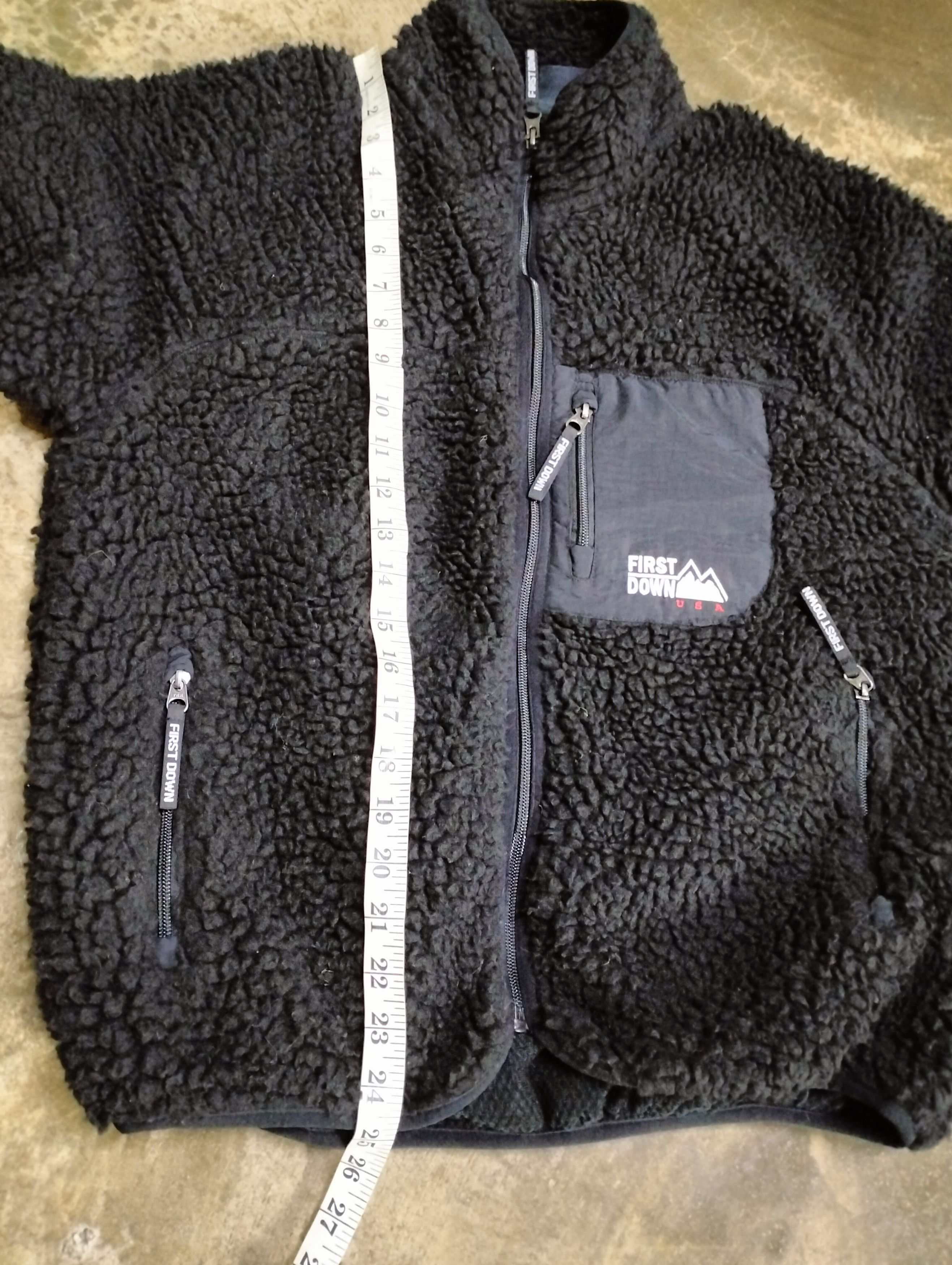 Japanese Brand Archive💥 First Down Deep Pile Sherpa Fleece Jacket Size US M / EU 48-50 / 2 - 14 Thumbnail