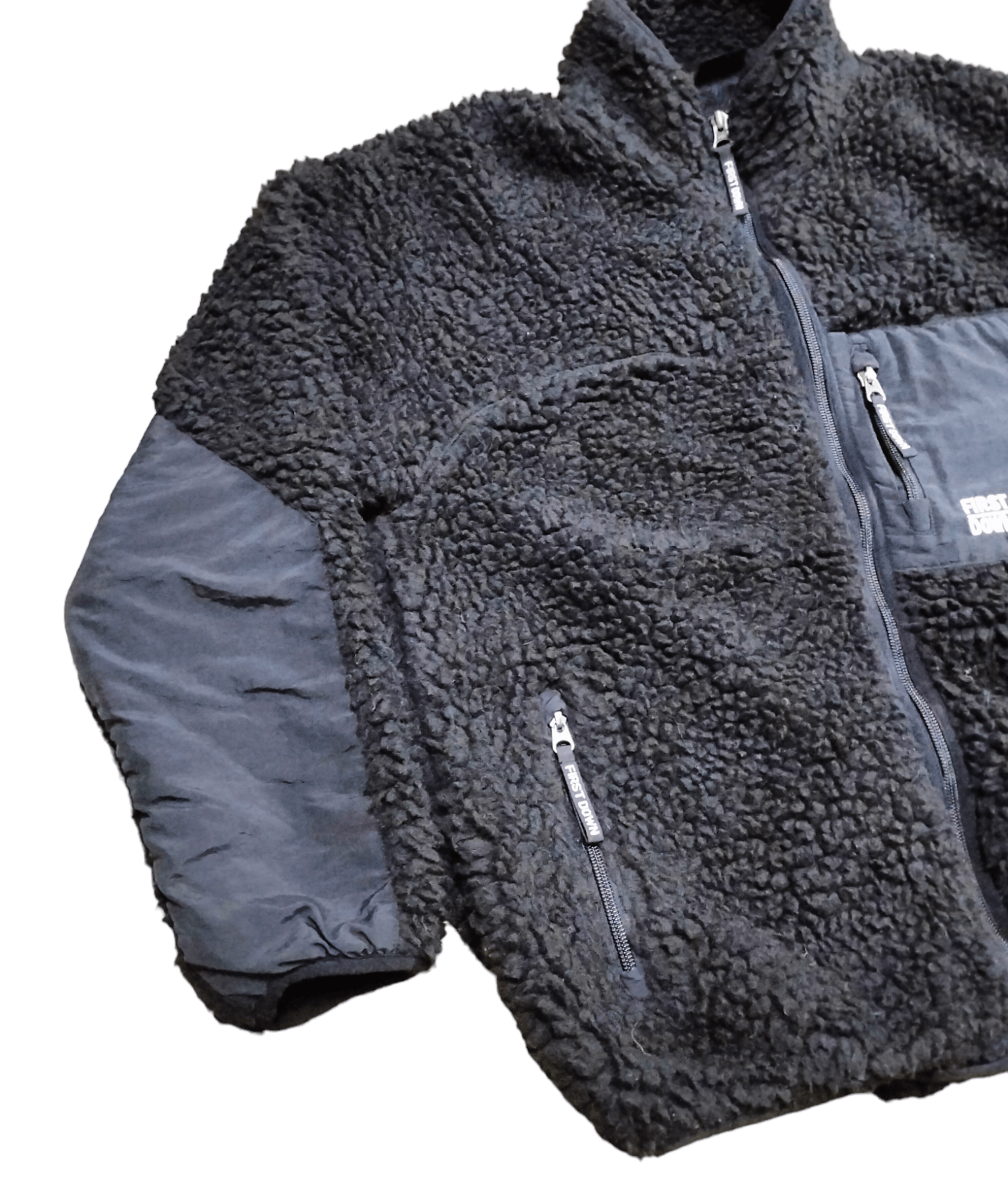 Japanese Brand Archive💥 First Down Deep Pile Sherpa Fleece Jacket Size US M / EU 48-50 / 2 - 5 Thumbnail