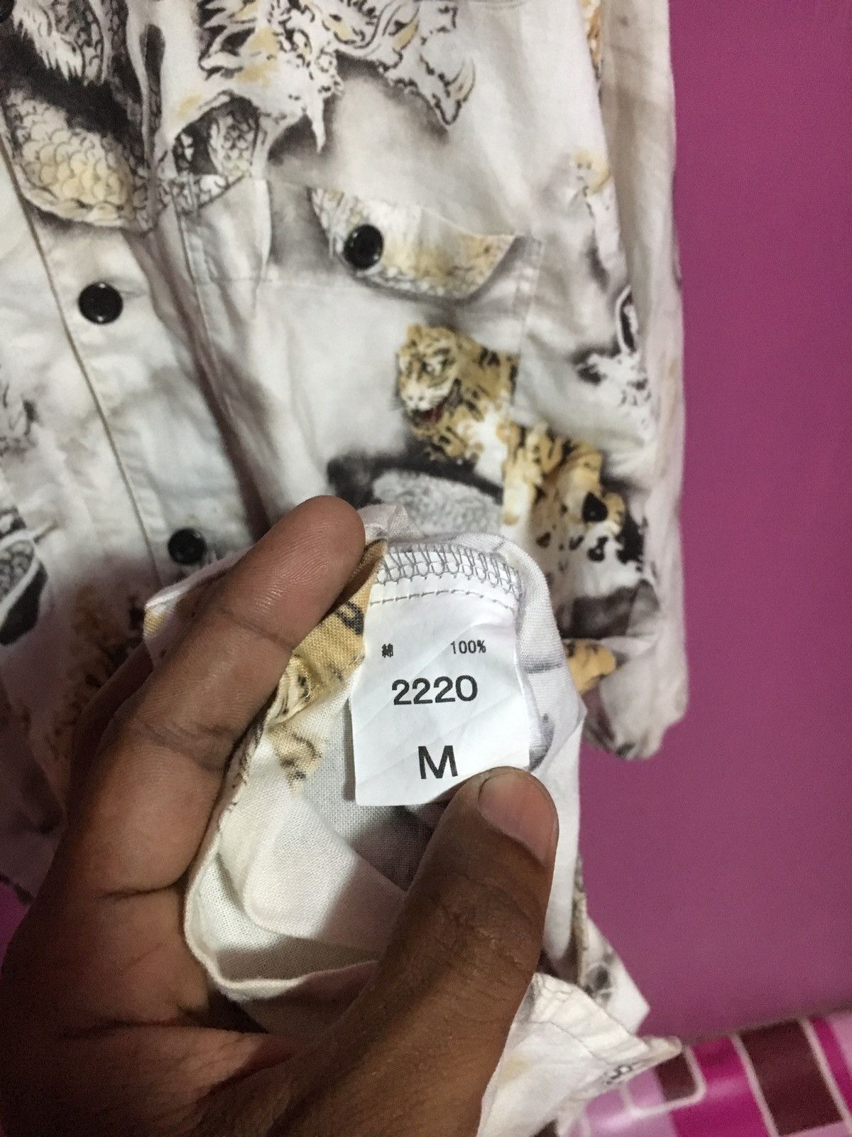 Japanese Brand 🔥RARE🔥SUKAJAN WHITE FULL PRINT SIZE M SHIRT BUTTON UP Size US M / EU 48-50 / 2 - 7 Thumbnail