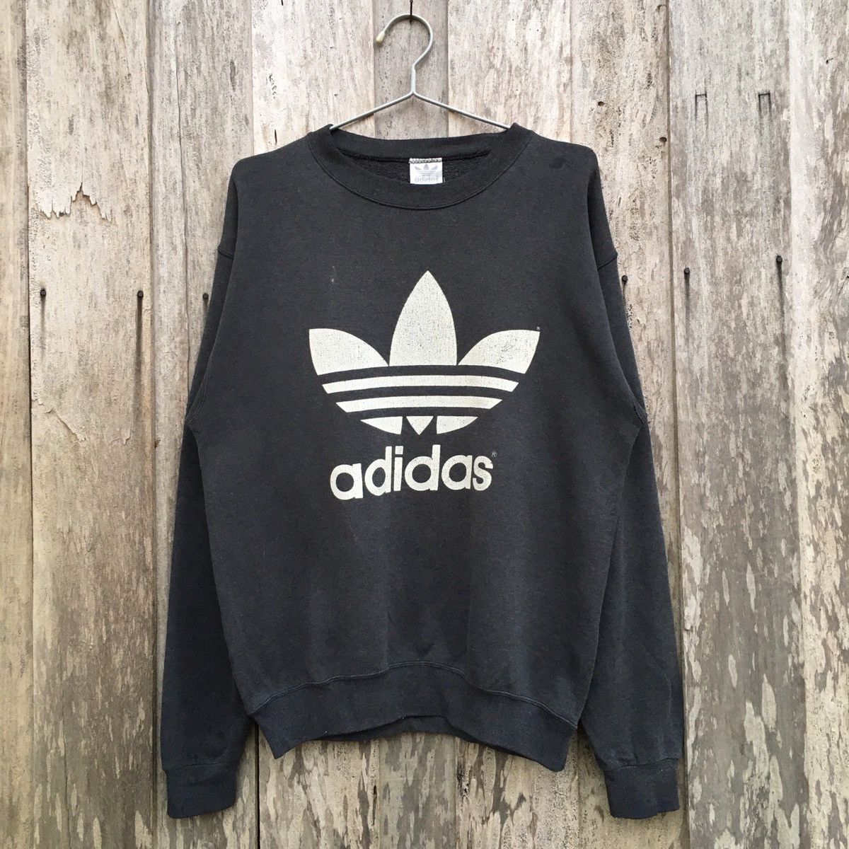 Adidas × Vintage Vintage Adidas Crewneck Sweatshirt Big Logo Size US M / EU 48-50 / 2 - 1 Thumbnail