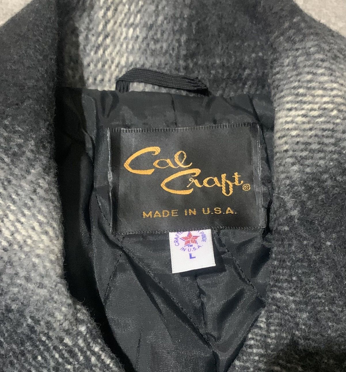 Vintage Vintage 80s Cal Craft Made In Usa Wool Peacoat Jacket Size US L / EU 52-54 / 3 - 9 Thumbnail