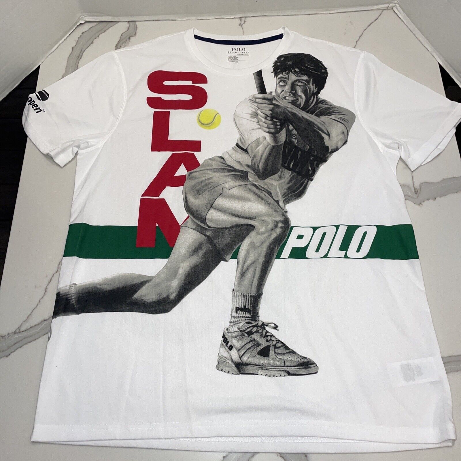 image of Polo Ralph Laurent Slam Performance T-Shirt Large, Men's