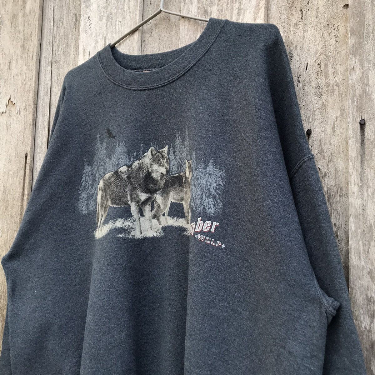 George × Vintage Vintage George Timber Wolf Printed Crewneck Sweatshirt Size US XL / EU 56 / 4 - 3 Thumbnail