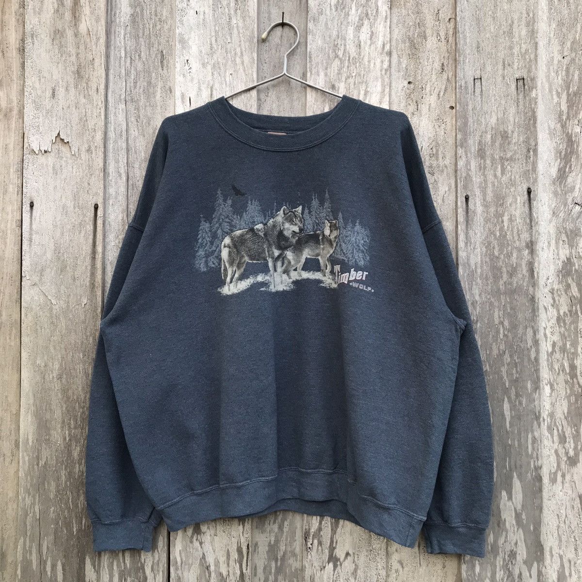 George × Vintage Vintage George Timber Wolf Printed Crewneck Sweatshirt Size US XL / EU 56 / 4 - 1 Thumbnail