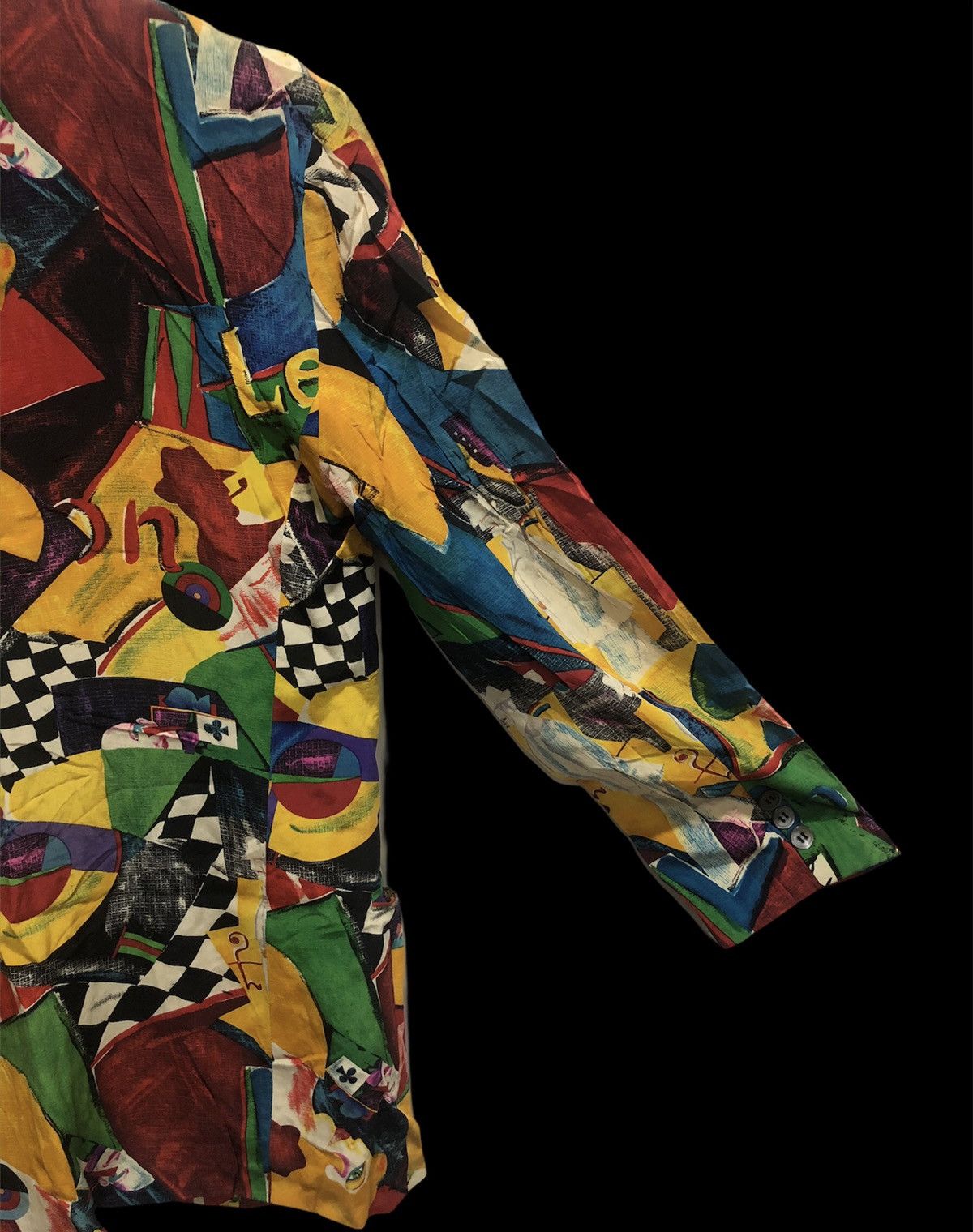 Designer × Mossimo 100% silk full colour over print blazer by Mossimo Size US M / EU 48-50 / 2 - 6 Thumbnail