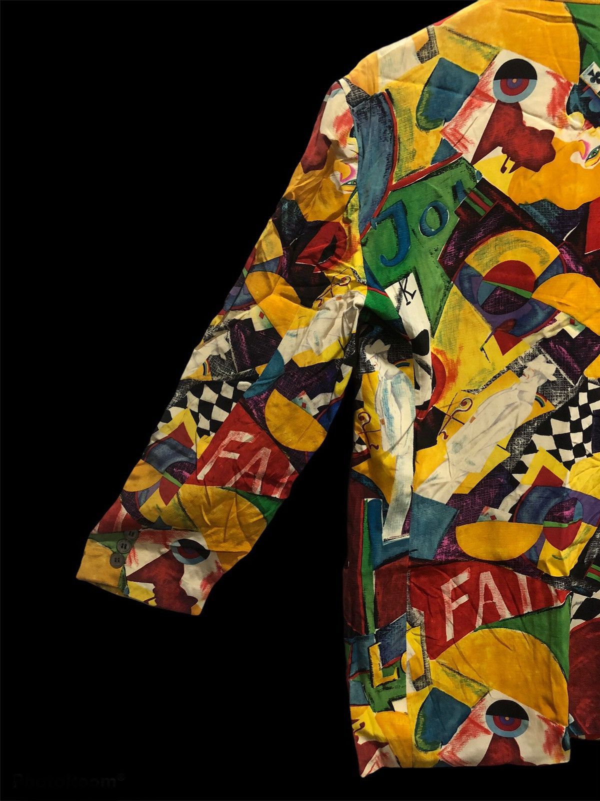 Designer × Mossimo 100% silk full colour over print blazer by Mossimo Size US M / EU 48-50 / 2 - 4 Thumbnail