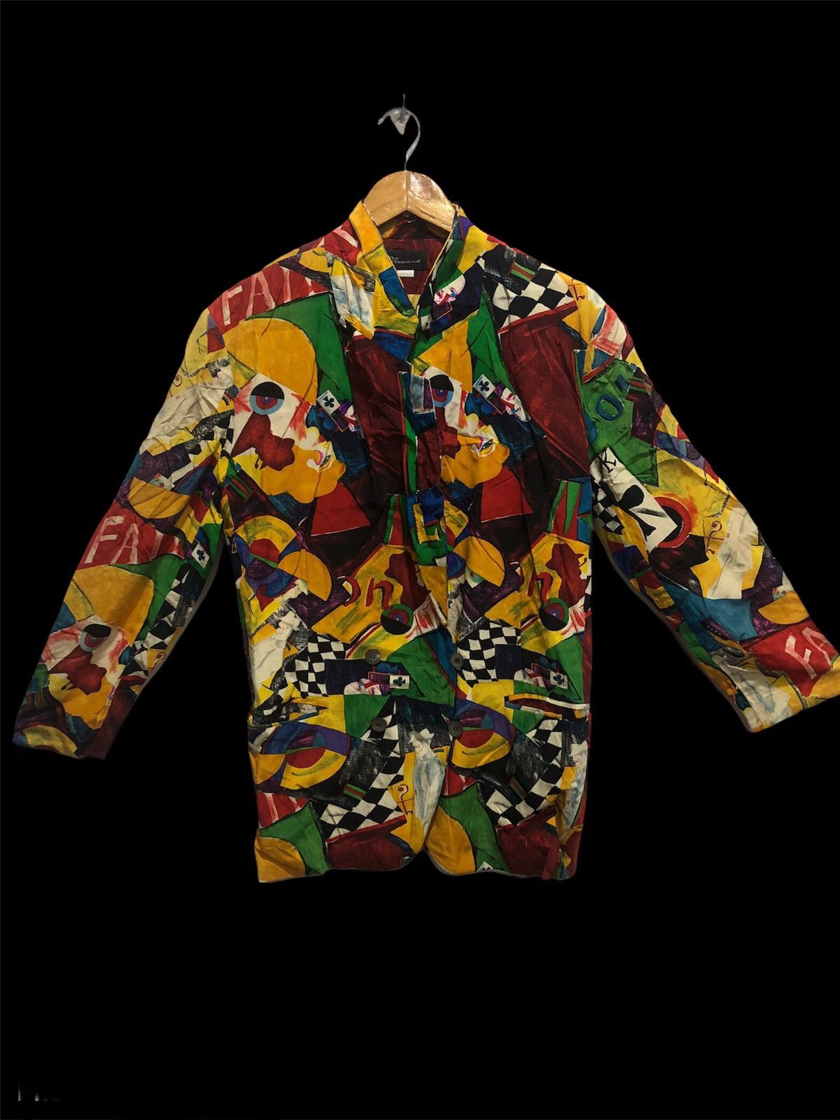 Designer × Mossimo 100% silk full colour over print blazer by Mossimo Size US M / EU 48-50 / 2 - 5 Thumbnail