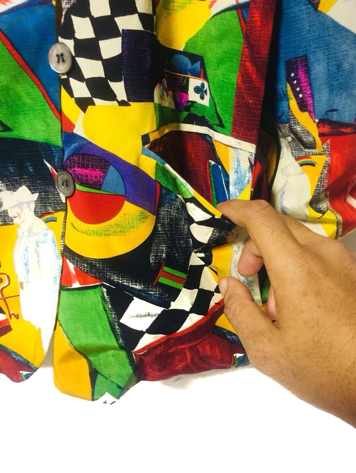 Designer × Mossimo 100% silk full colour over print blazer by Mossimo Size US M / EU 48-50 / 2 - 13 Thumbnail