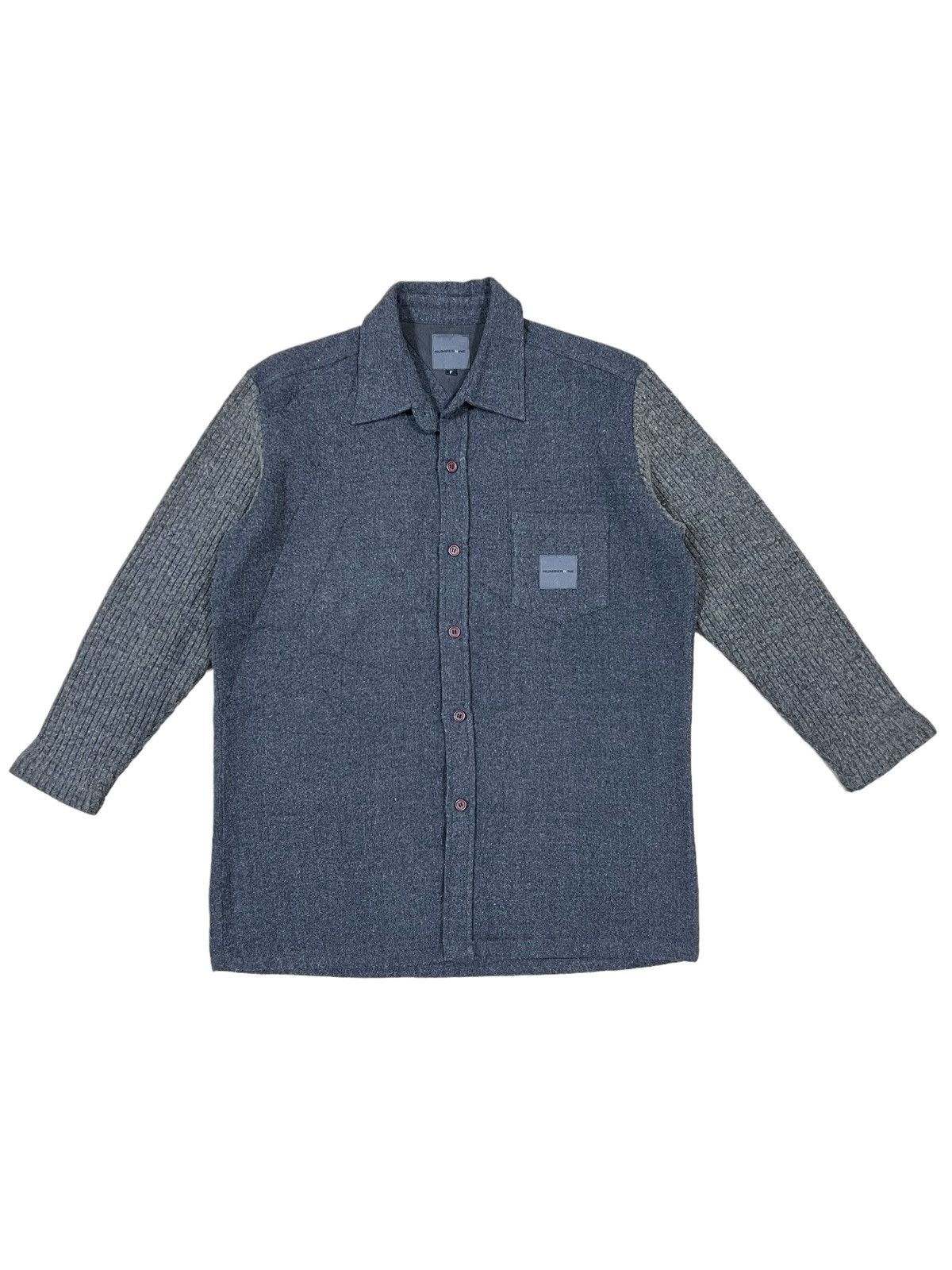 Number (N)ine GRAIL🔥OG Number Nine Miyashita Wool Hybrid Knit Sleeve Jkt Size US M / EU 48-50 / 2 - 2 Thumbnail