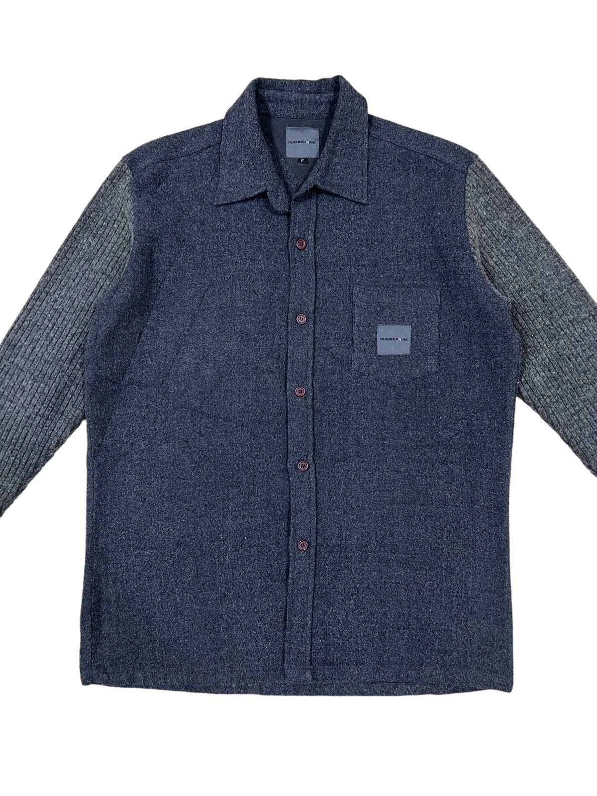 Number (N)ine GRAIL🔥OG Number Nine Miyashita Wool Hybrid Knit Sleeve Jkt Size US M / EU 48-50 / 2 - 1 Thumbnail