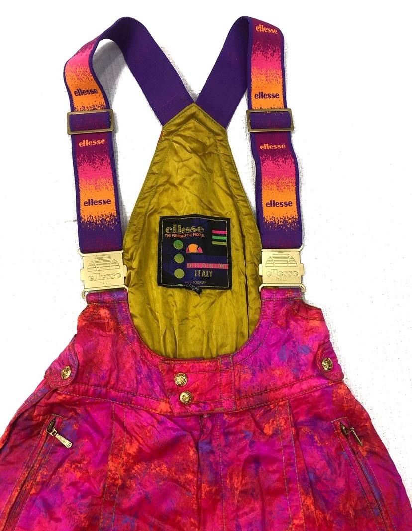 Ellesse × Vintage Rainbow multi colour Overalls Ski nice desingner Size US 31 - 5 Thumbnail