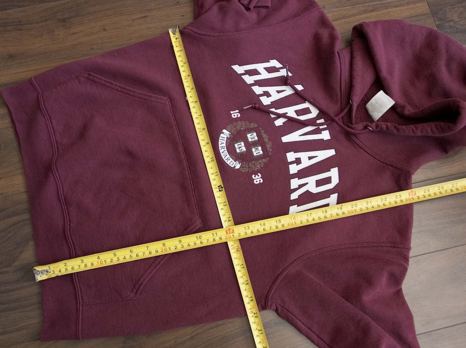 Jerzees × Vintage Harvard Hoodie 50 % Polyester / 50% Cotton Size S Size US S / EU 44-46 / 1 - 3 Thumbnail
