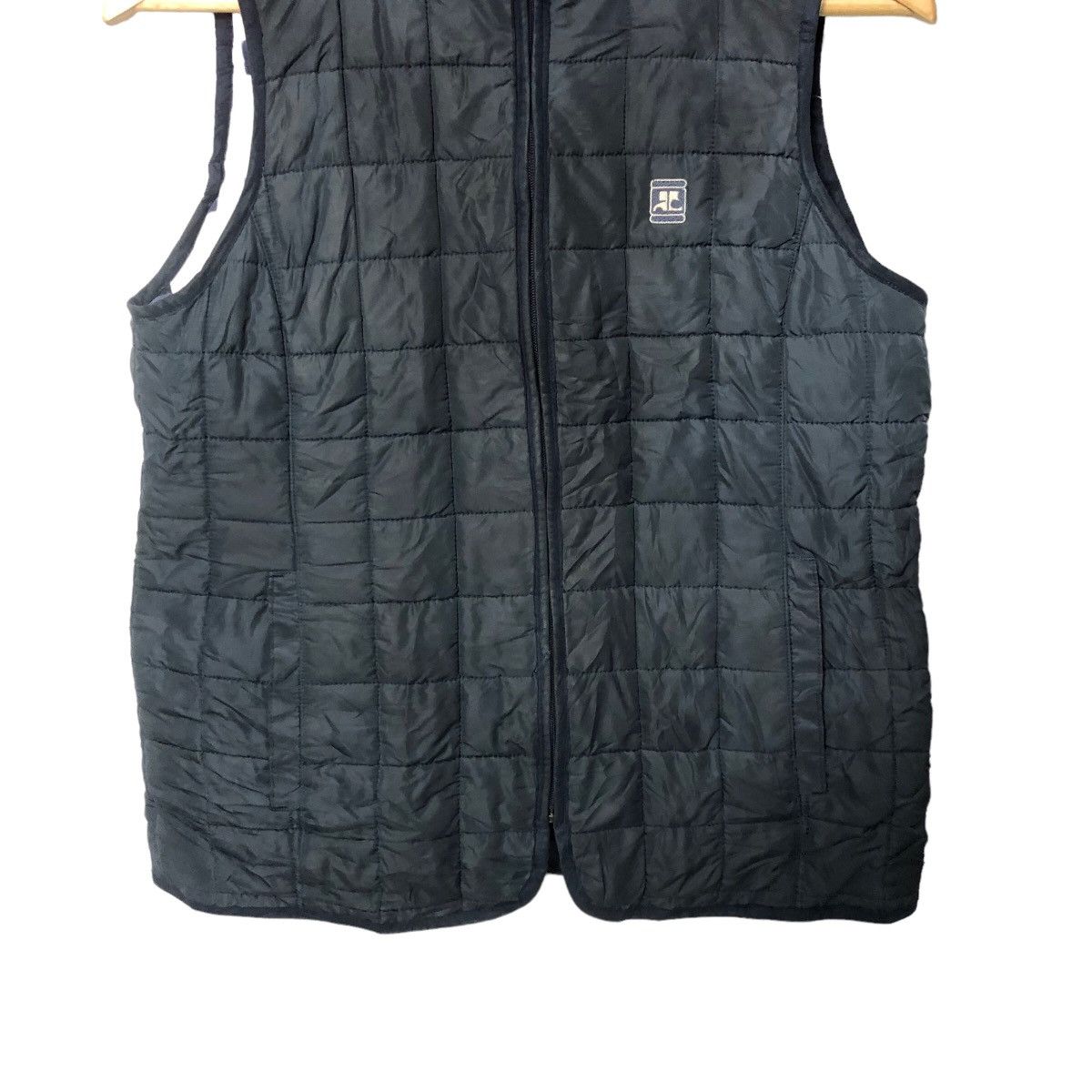 Andre Courreges Vintage Courreges Embroidery Logo Zipper Ups Quilted Vest Size US S / EU 44-46 / 1 - 3 Thumbnail
