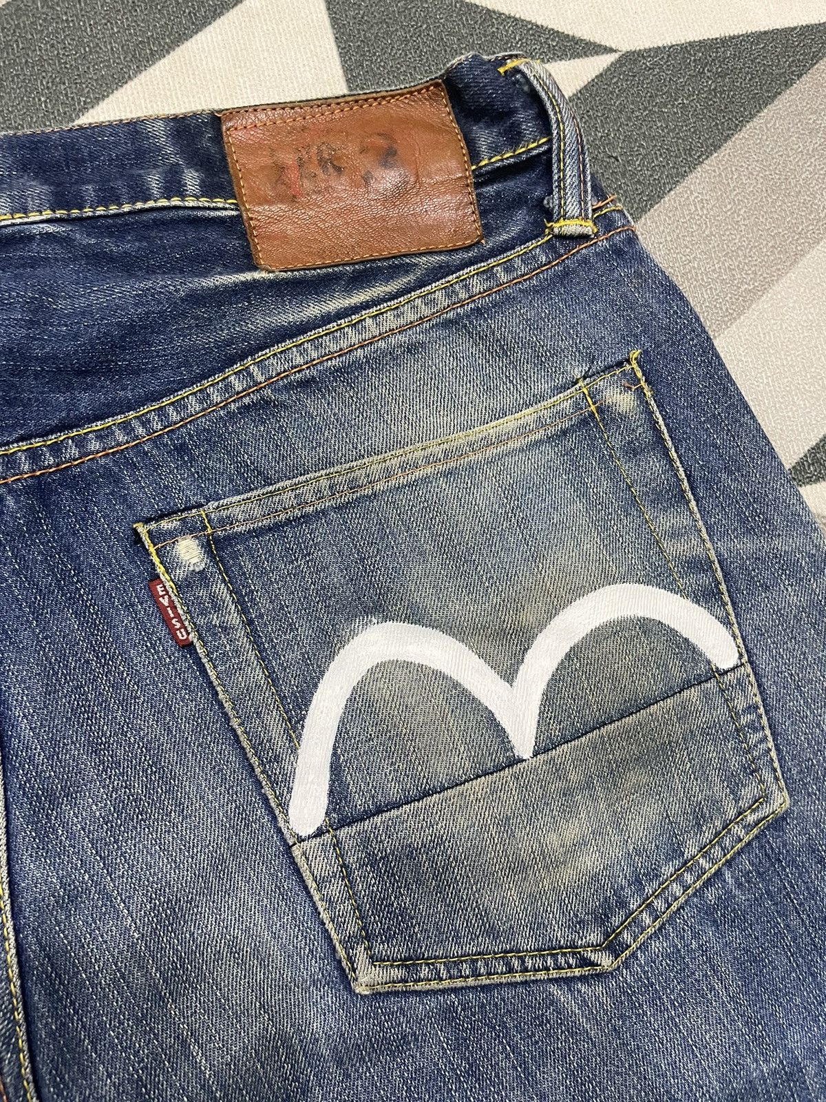 Evisu Vintage Evisu No 3 Seagull Repaint Jeans Size US 31 - 5 Thumbnail