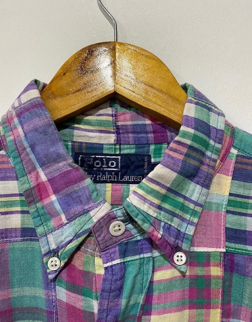 Flannel × Polo Ralph Lauren × Vintage 💥delete today💥Polo Ralph Lauren Pachwork Button Shirt Size US L / EU 52-54 / 3 - 6 Thumbnail