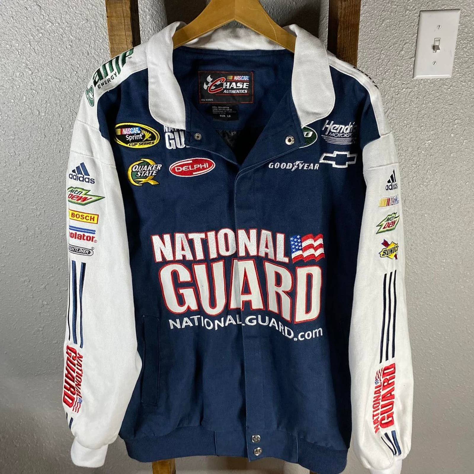 Vintage Vintage y2k Dale Earnhardt national Guard Nascar Jacket | Grailed