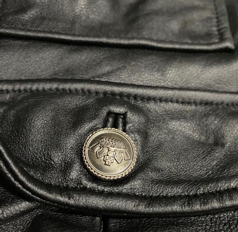 Japanese Brand × Seditionaries × Vintage 💥Best offer💥🧨Korean six pocket Tactical Leather Jacket Size US L / EU 52-54 / 3 - 9 Thumbnail